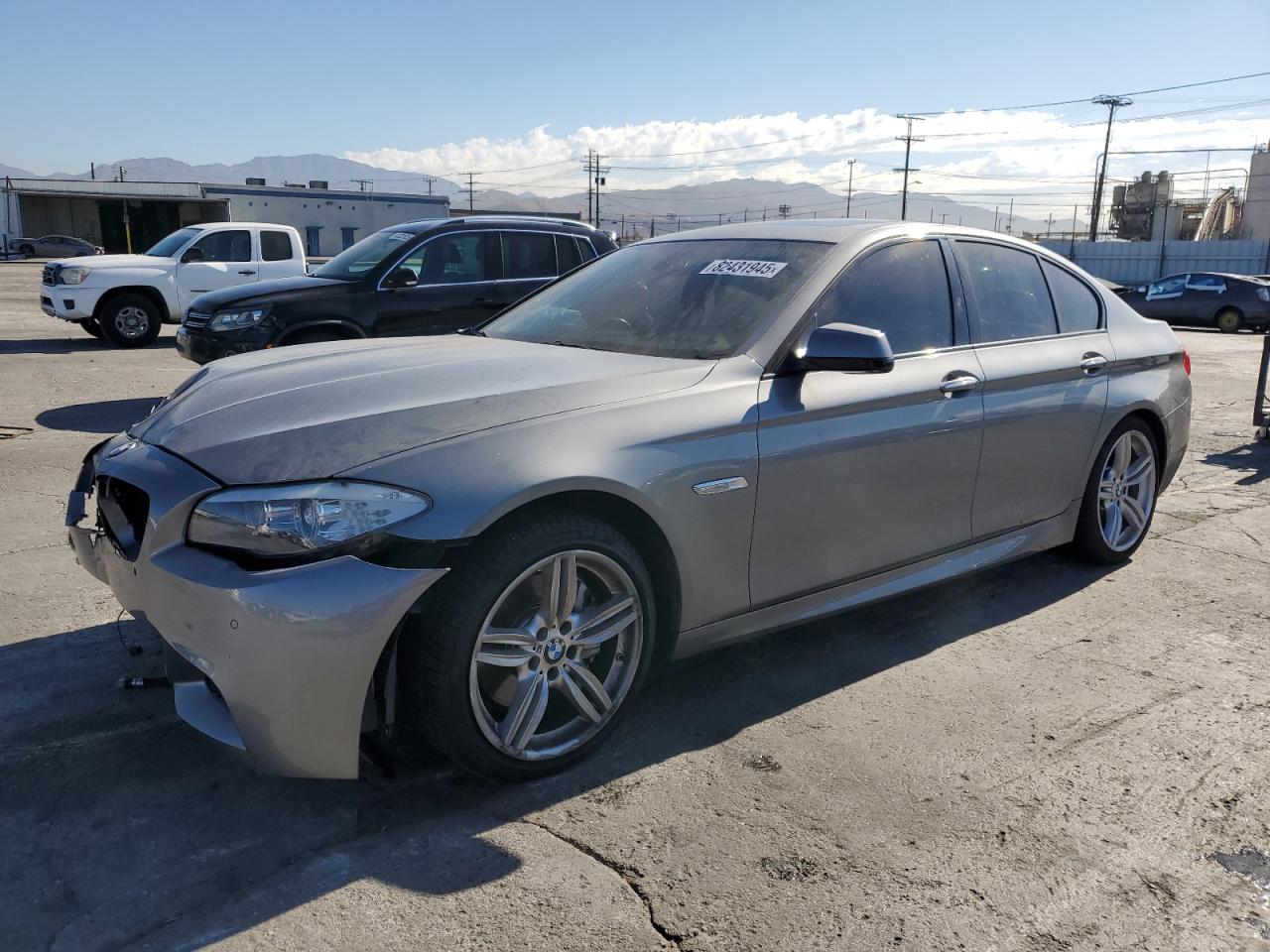 2012 Bmw 550 I Gray vin: WBAFR9C5XCDX78926