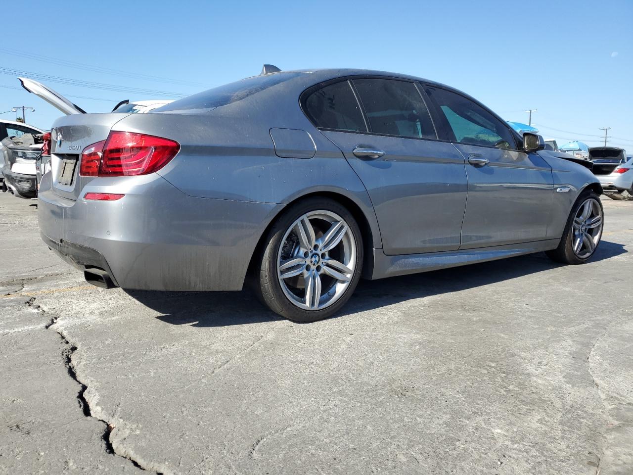 2012 Bmw 550 I Gray vin: WBAFR9C5XCDX78926