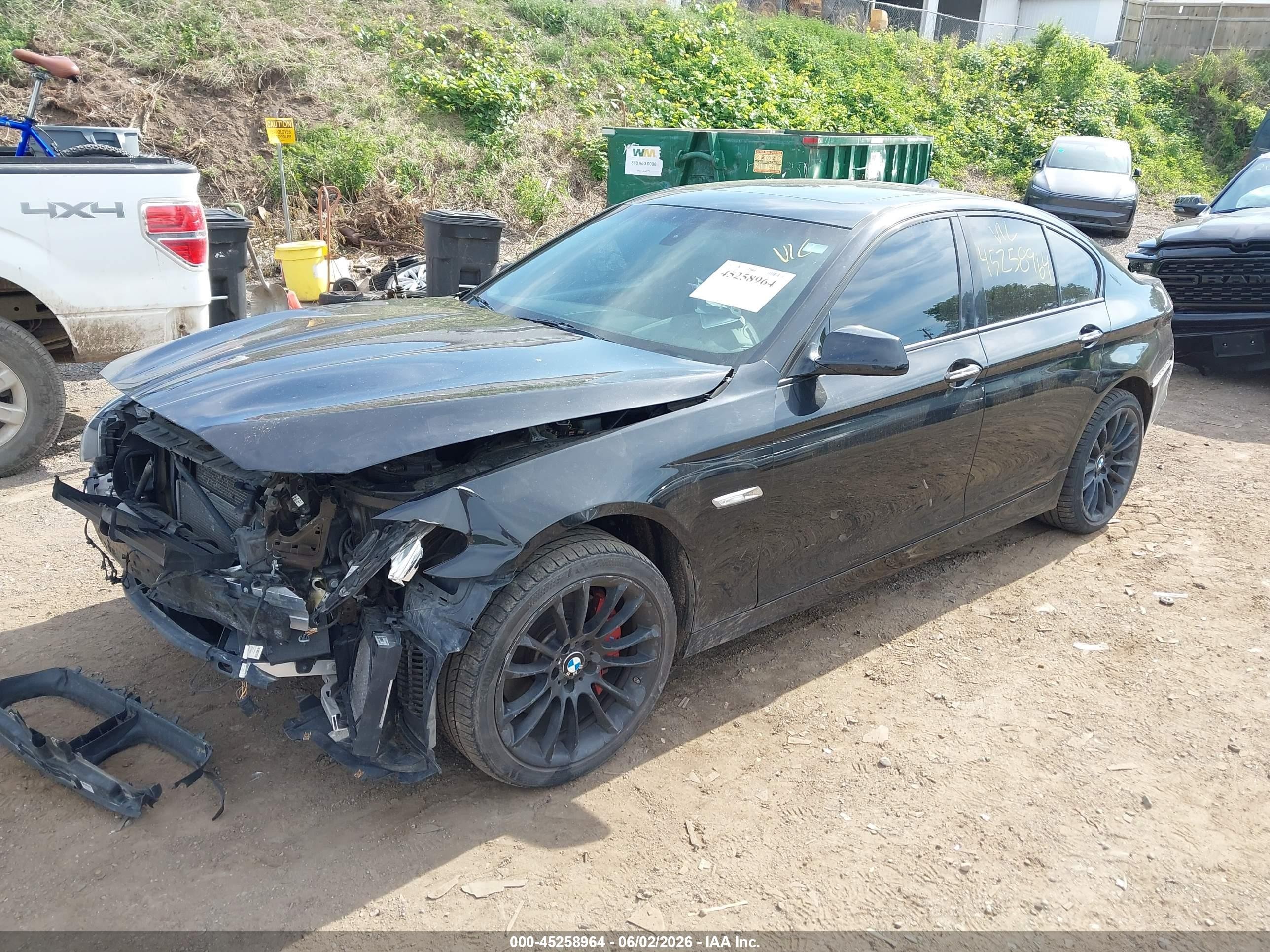 2012 Bmw 550i   Black vin: WBAFR9C5XCDX78960