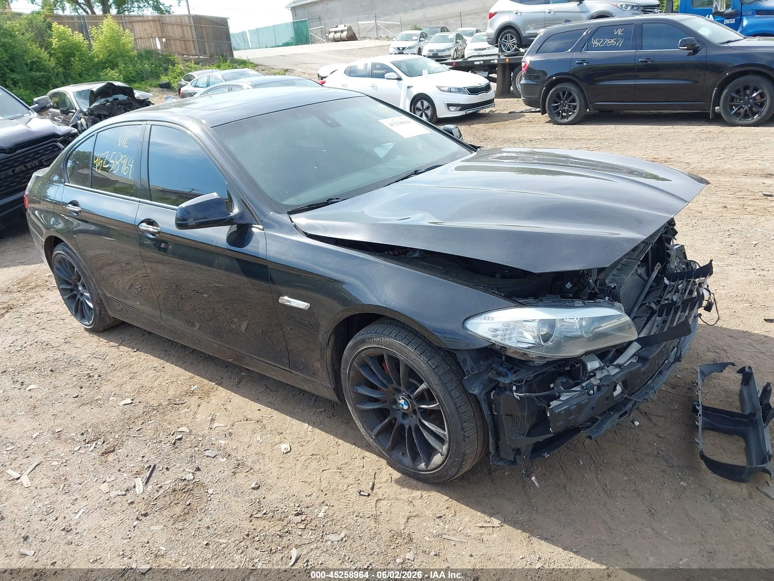 2012 Bmw 550i   Black vin: WBAFR9C5XCDX78960
