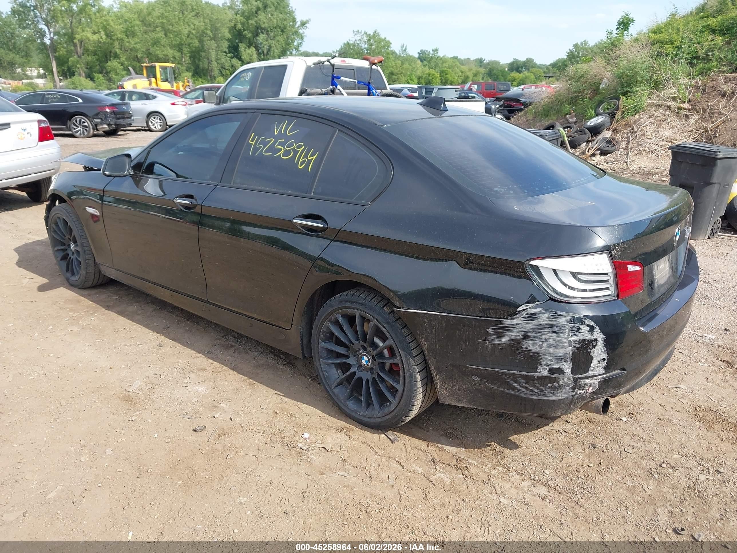 2012 Bmw 550i   Black vin: WBAFR9C5XCDX78960