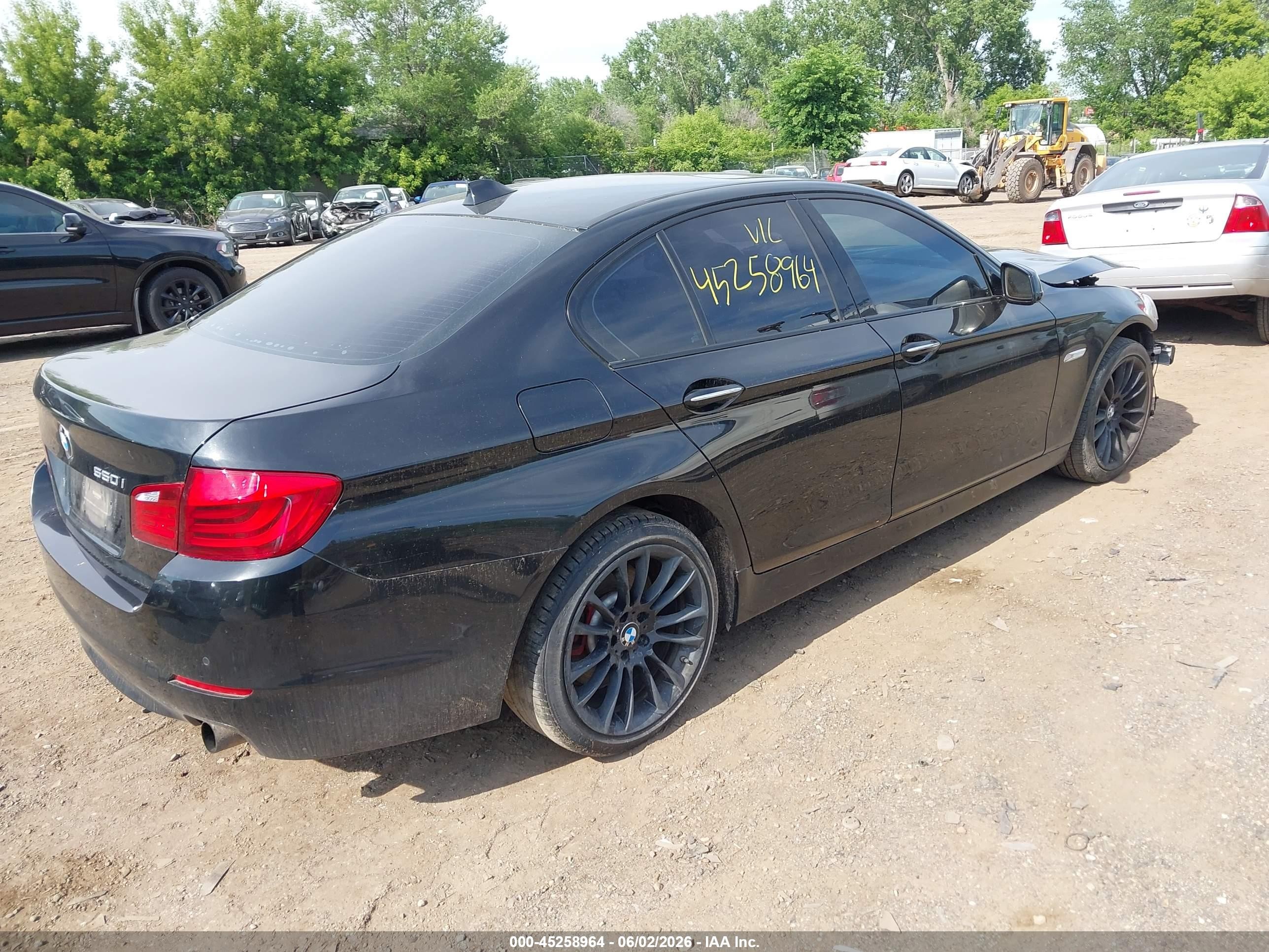 2012 Bmw 550i   Black vin: WBAFR9C5XCDX78960