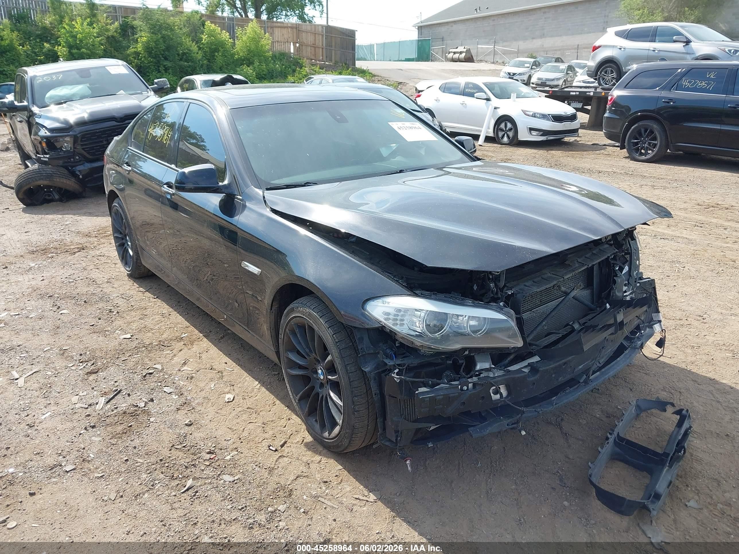 2012 Bmw 550i   Black vin: WBAFR9C5XCDX78960