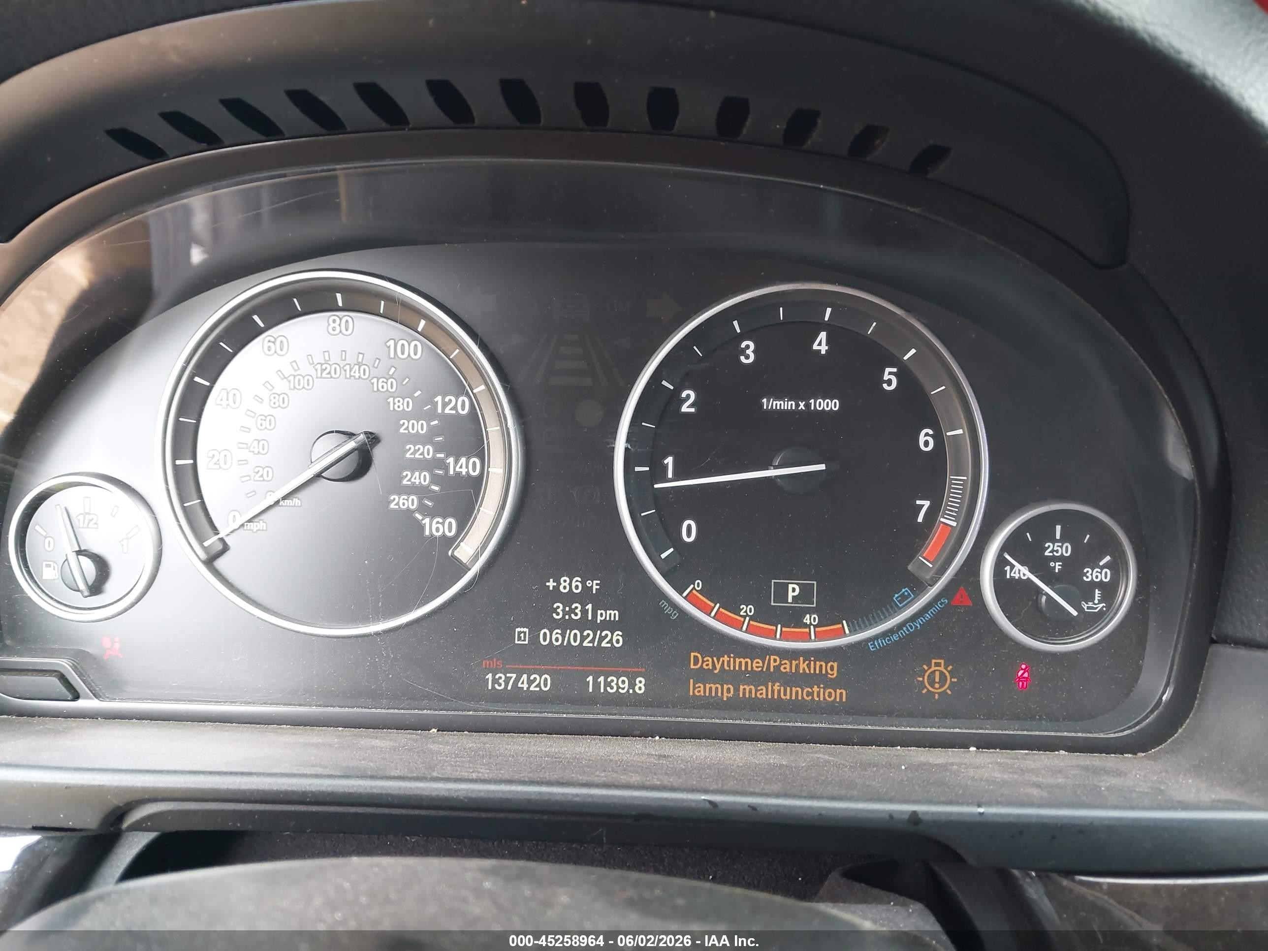 2012 Bmw 550i   Black vin: WBAFR9C5XCDX78960