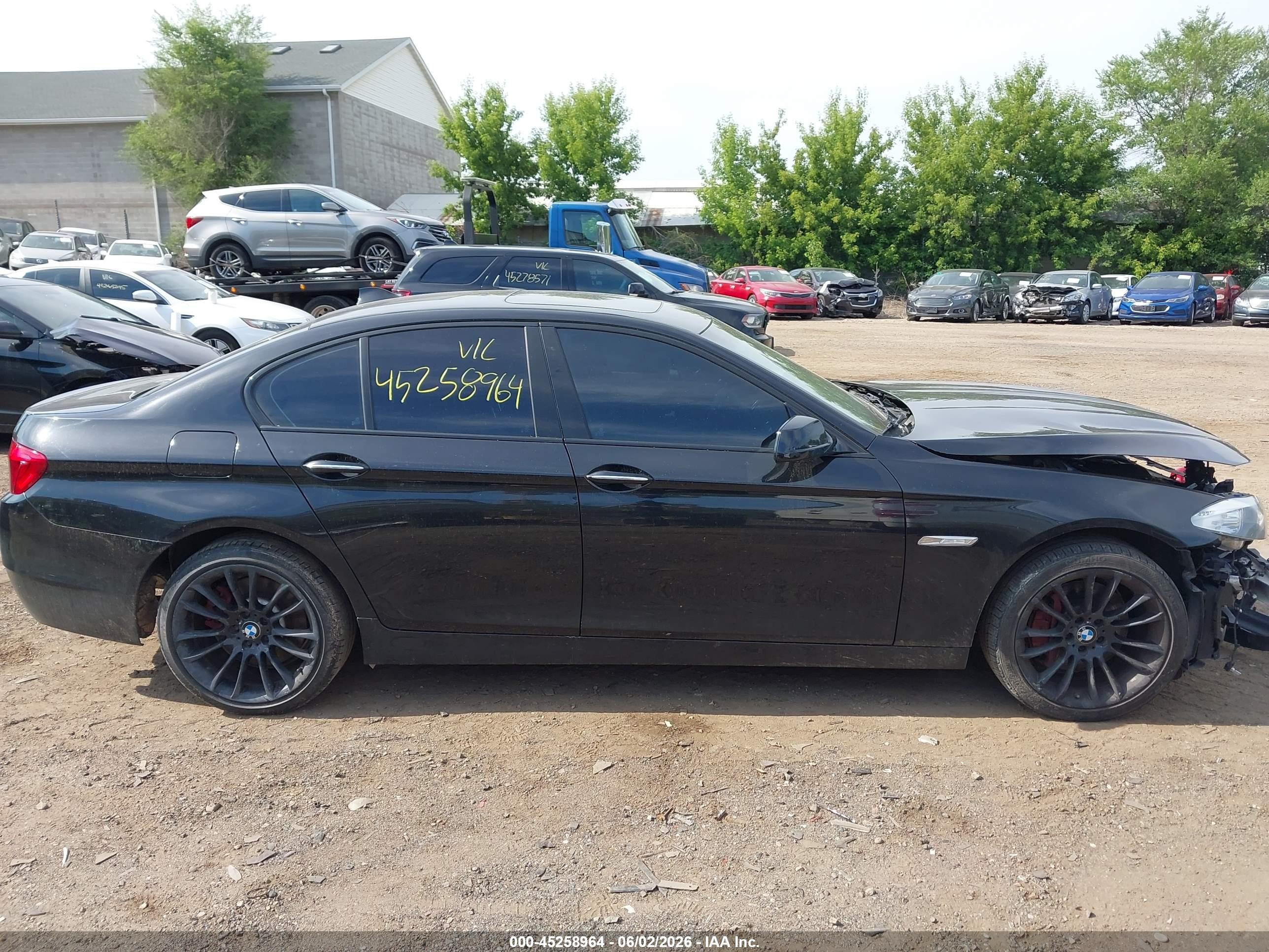 2012 Bmw 550i   Black vin: WBAFR9C5XCDX78960
