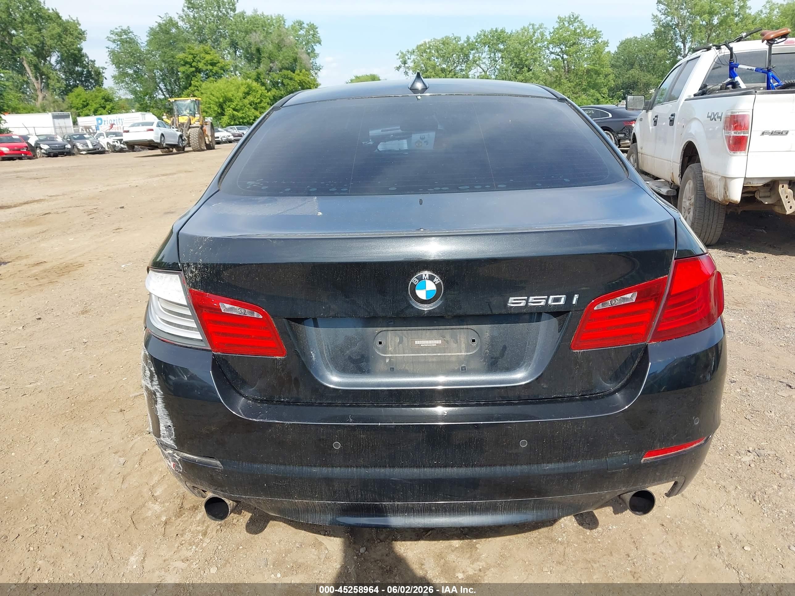 2012 Bmw 550i   Black vin: WBAFR9C5XCDX78960