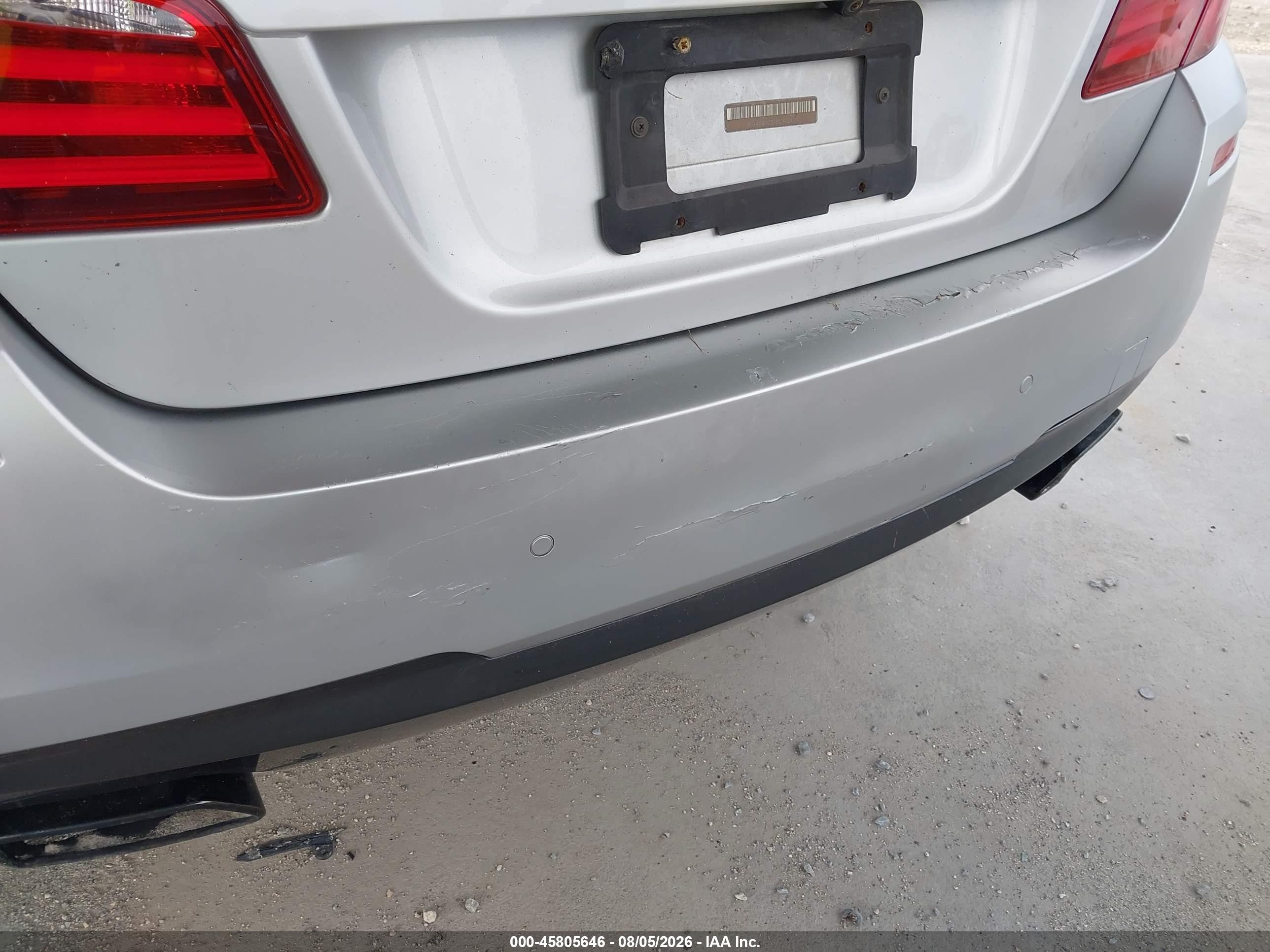 2013 Bmw 550i Silver vin: WBAFR9C5XDD226571