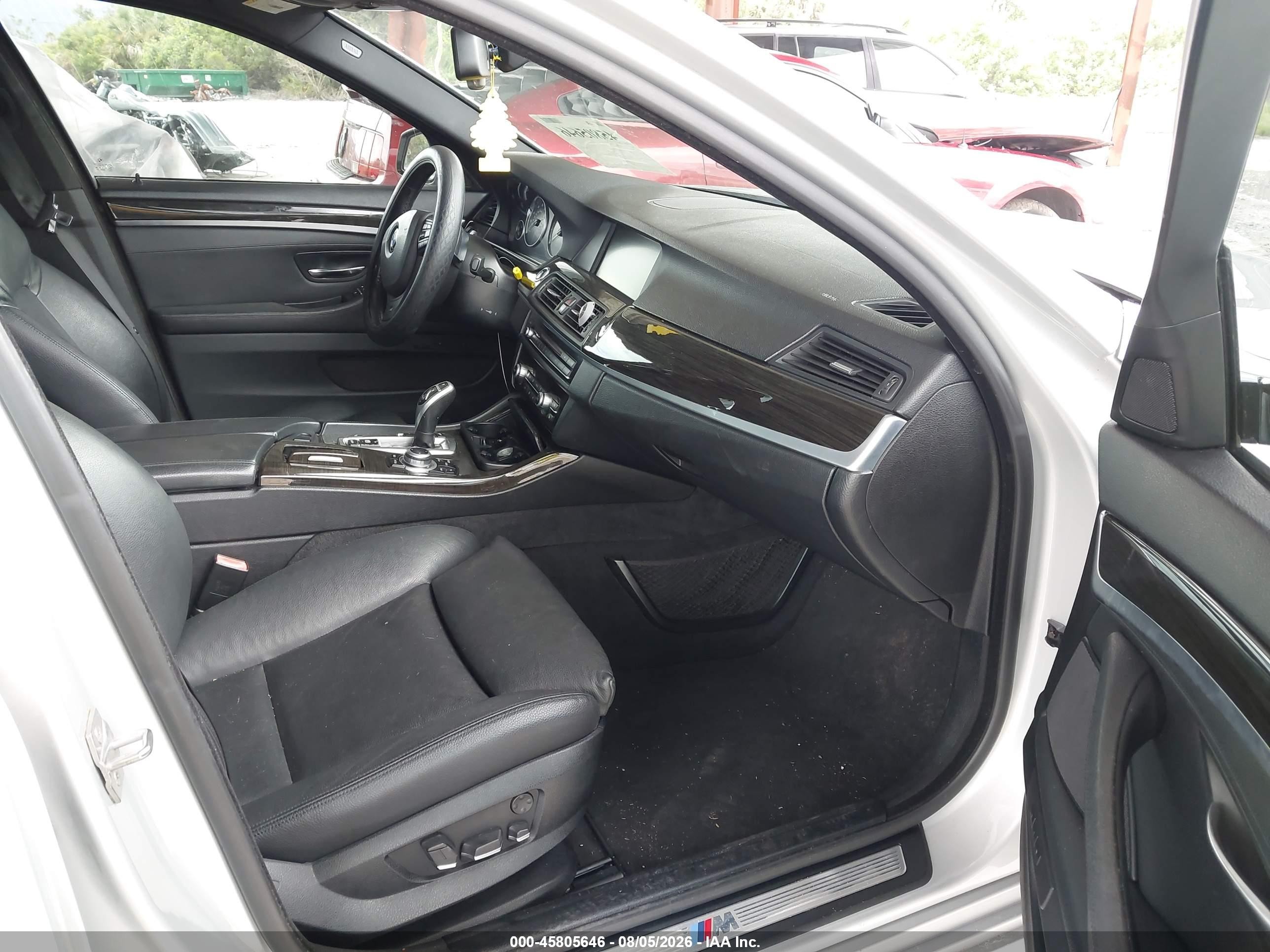 2013 Bmw 550i Silver vin: WBAFR9C5XDD226571