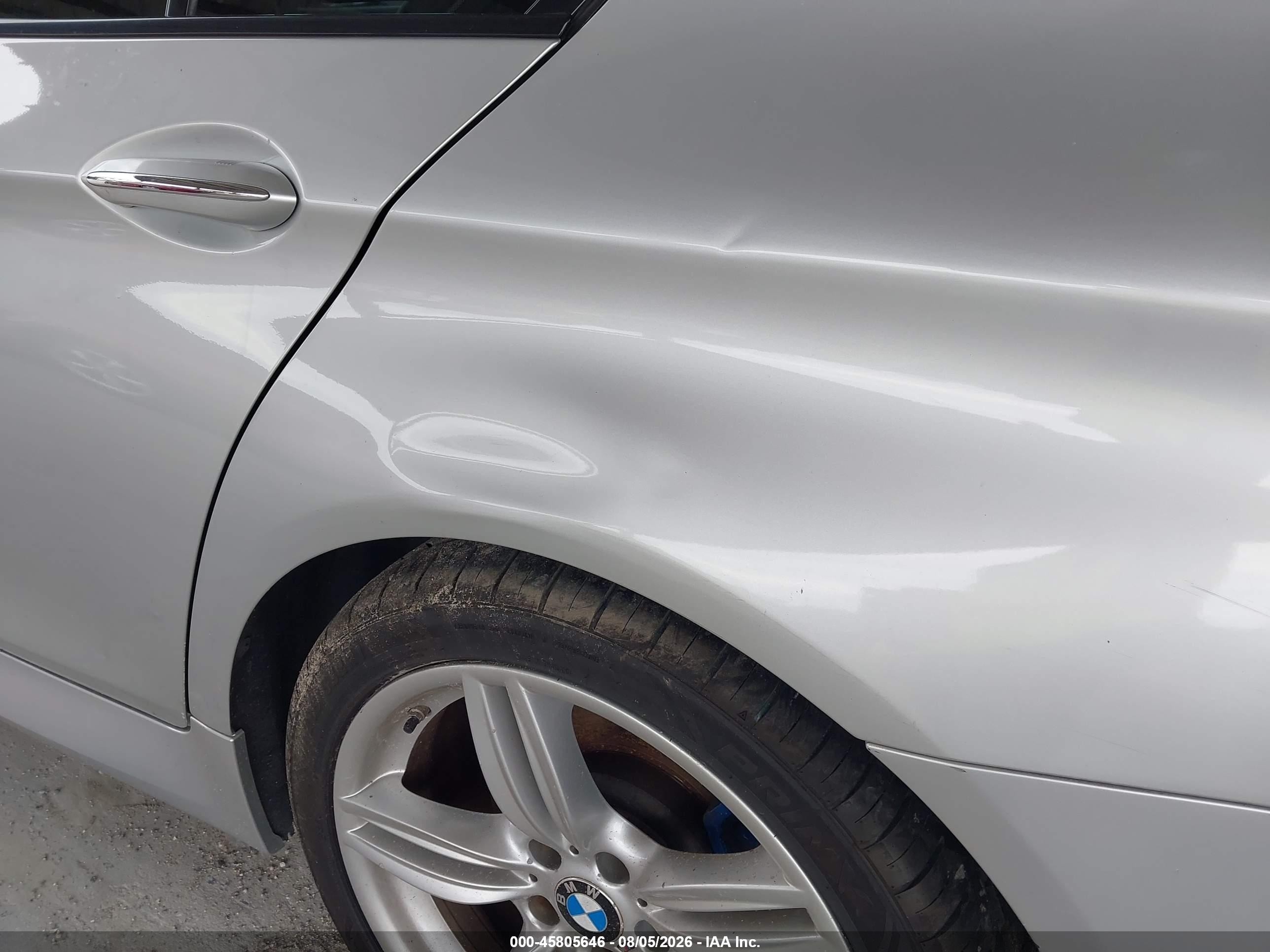 2013 Bmw 550i Silver vin: WBAFR9C5XDD226571