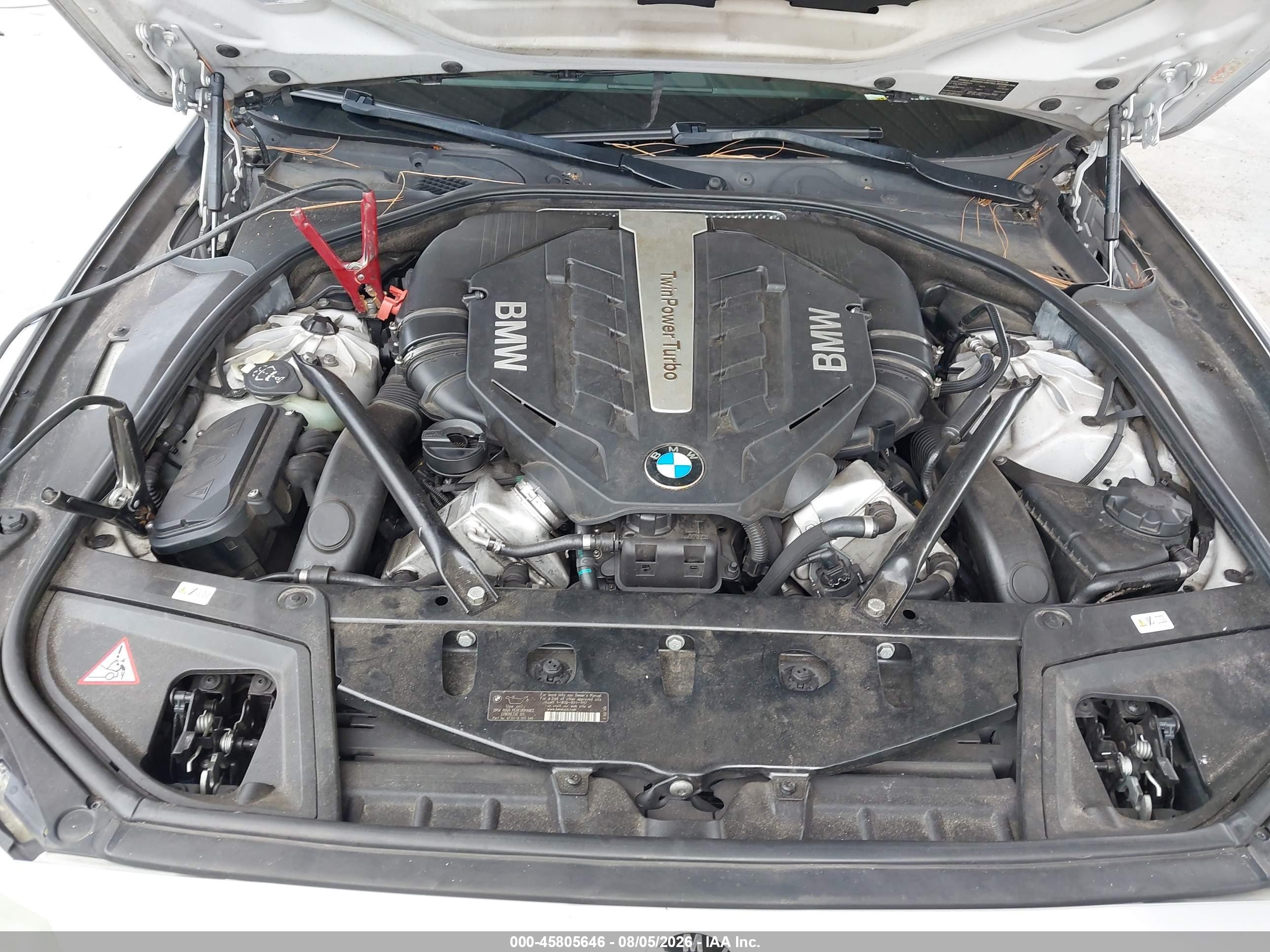 2013 Bmw 550i Silver vin: WBAFR9C5XDD226571