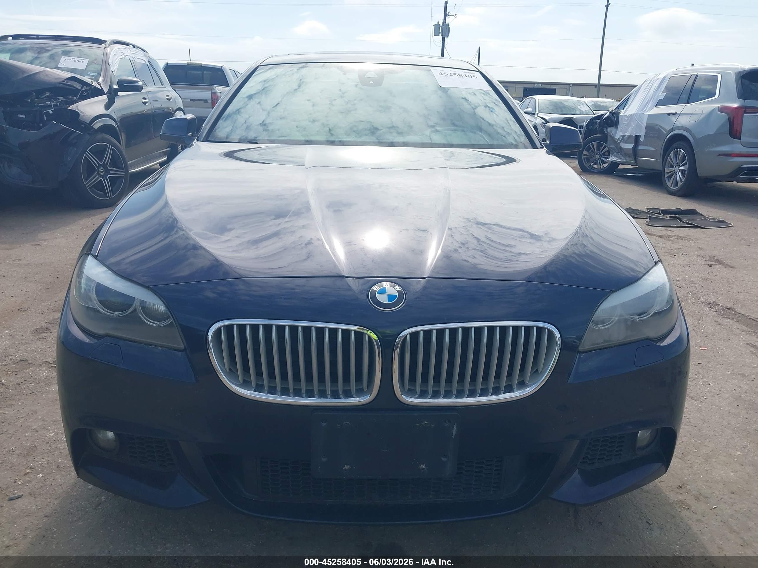 2013 Bmw 550i   Dark Blue vin: WBAFR9C5XDDX80578