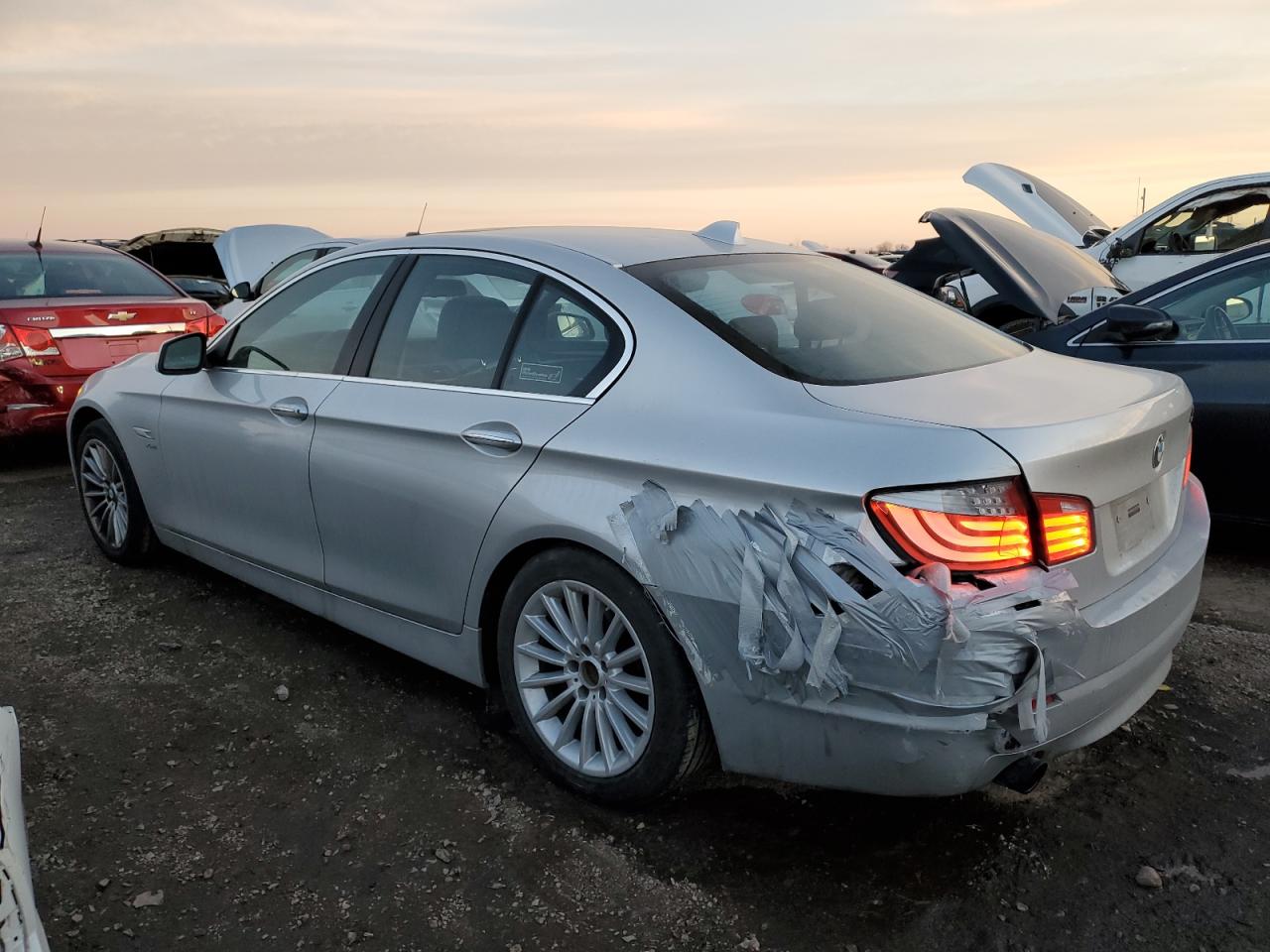 2011 Bmw 535 Xi Silver vin: WBAFU7C50BC780076