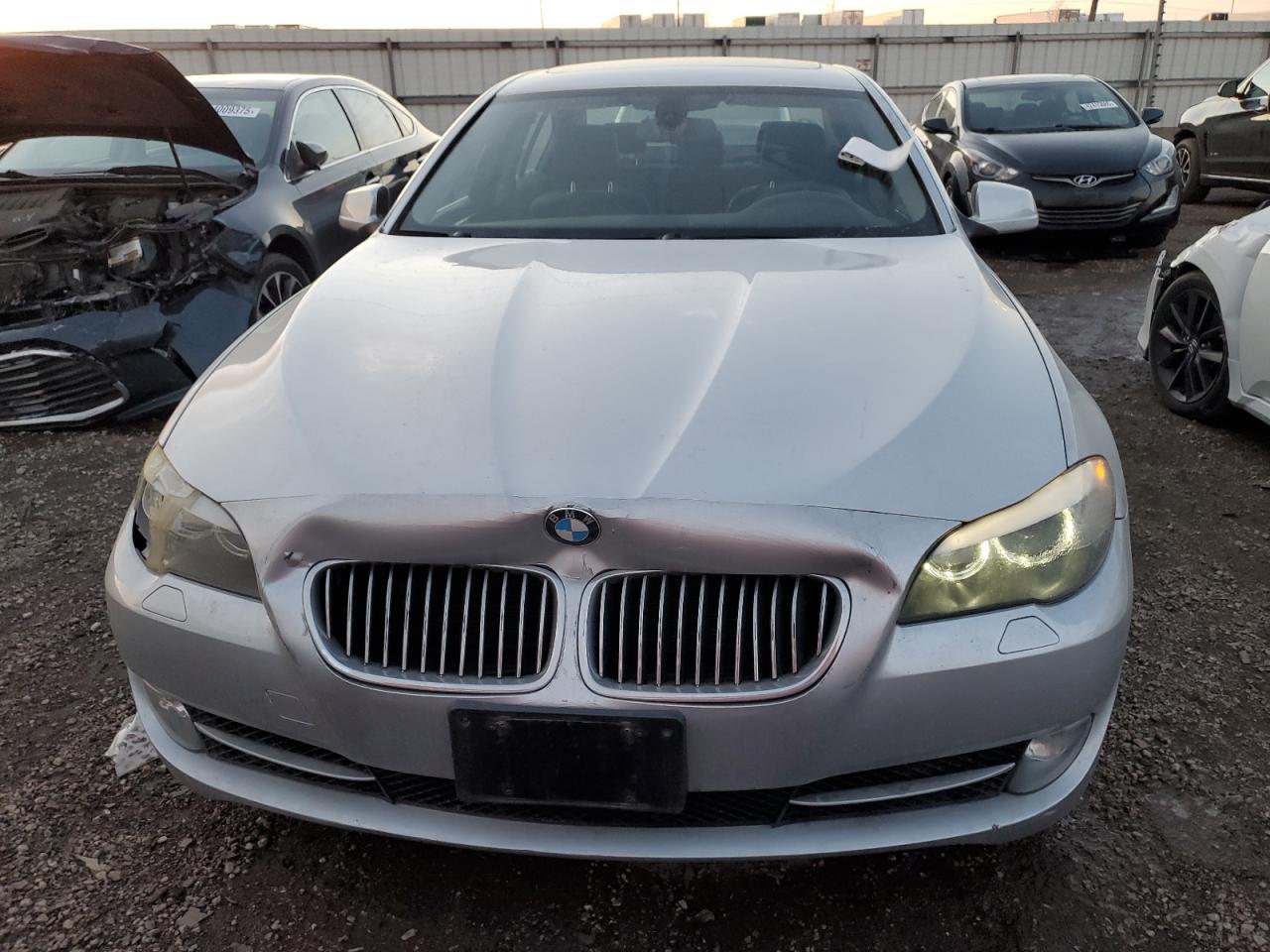 2011 Bmw 535 Xi Silver vin: WBAFU7C50BC780076