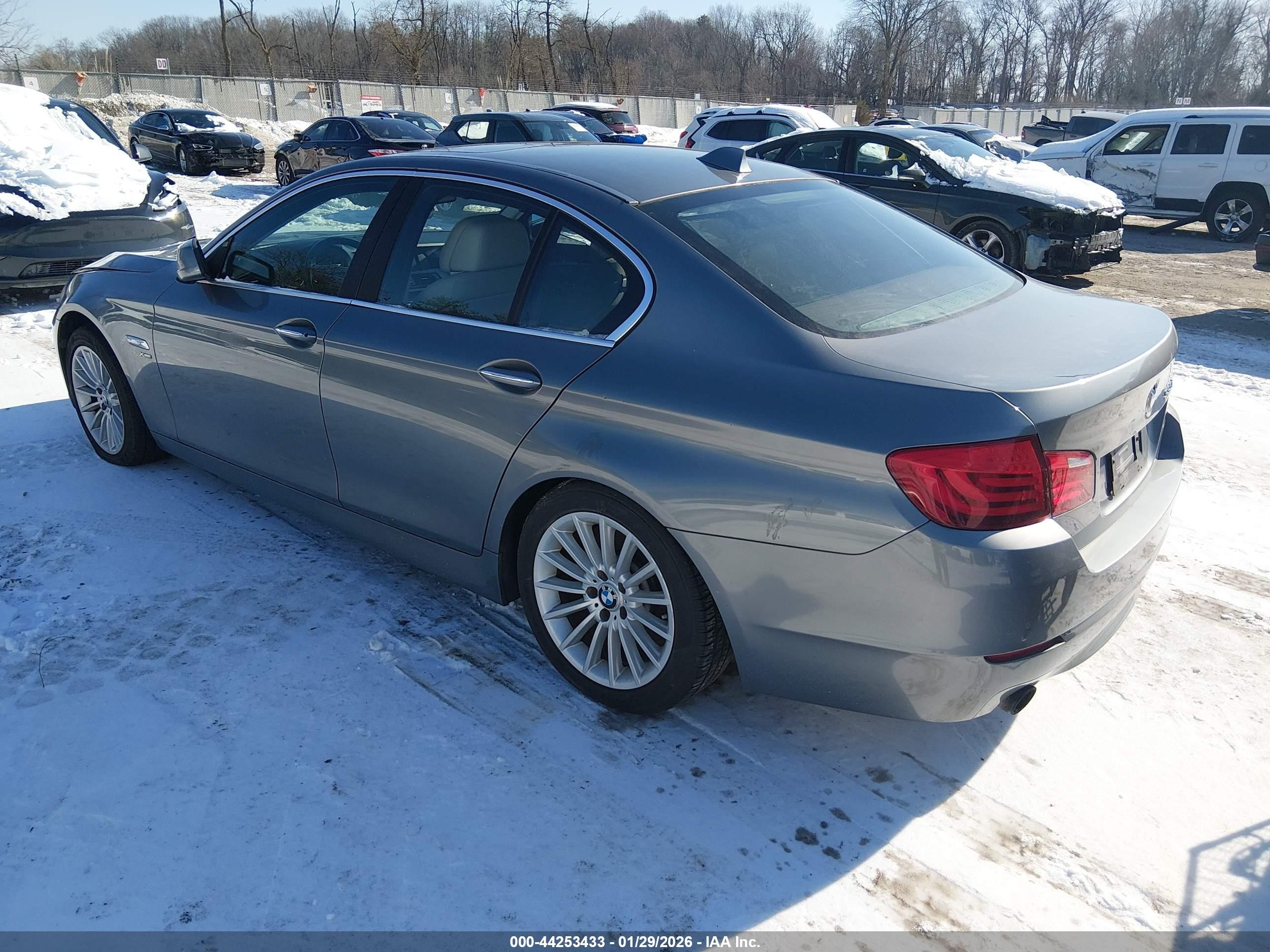2011 Bmw 535i Xdrive Gray vin: WBAFU7C50BC870036