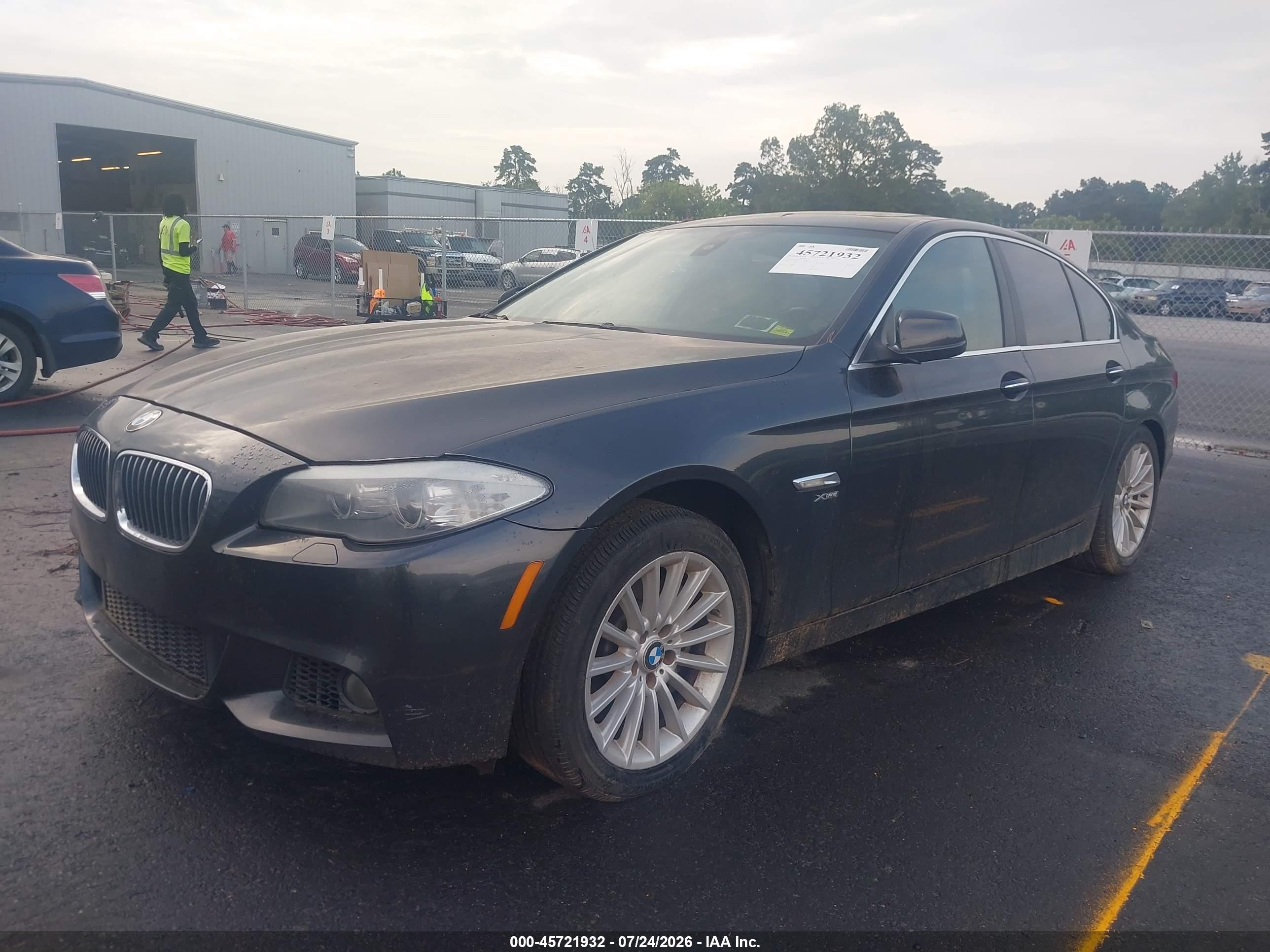 2011 Bmw 535i Xdrive Gray vin: WBAFU7C50BC874281
