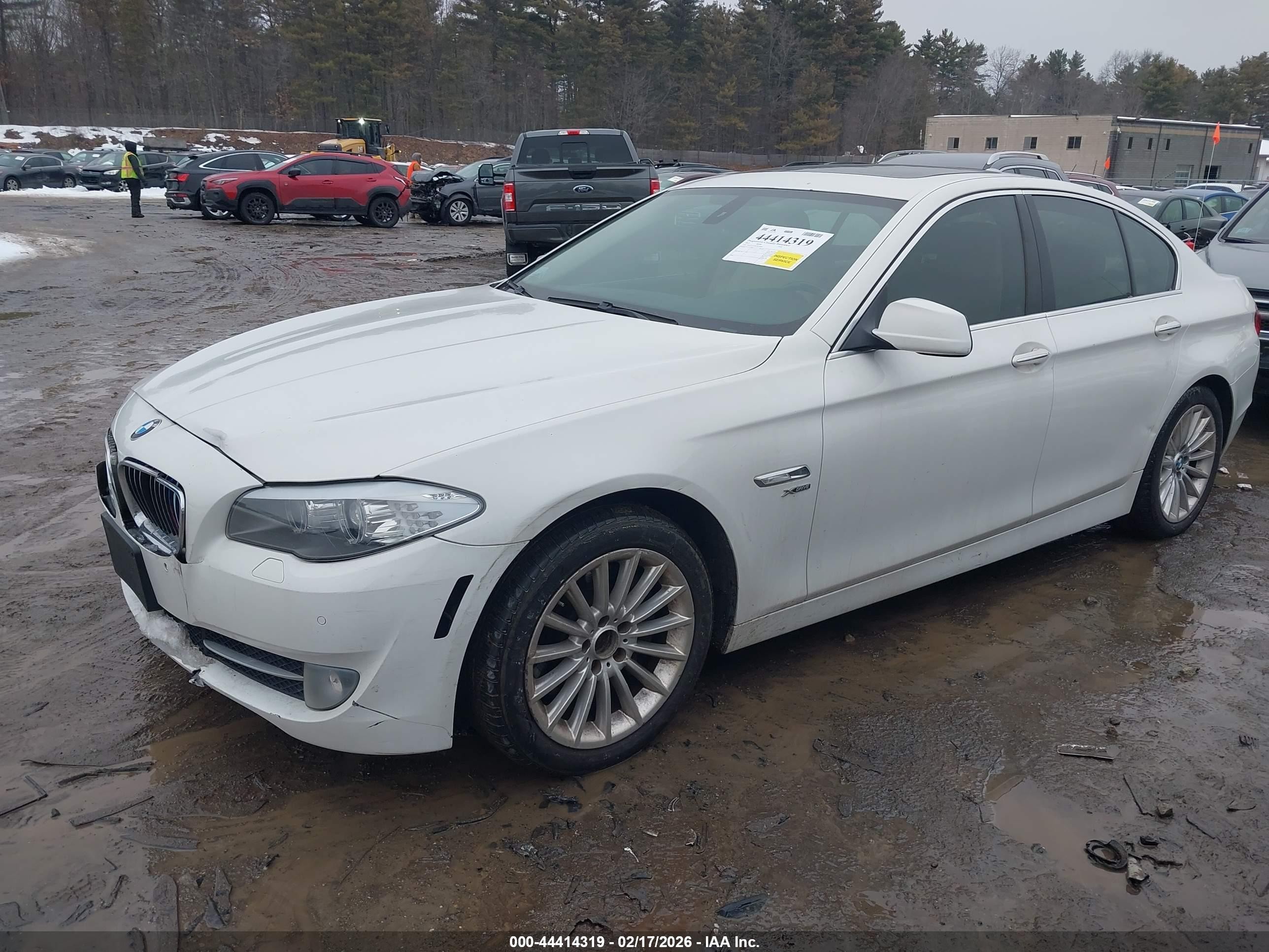 2012 Bmw 535i Xdrive White vin: WBAFU7C50CDU56900