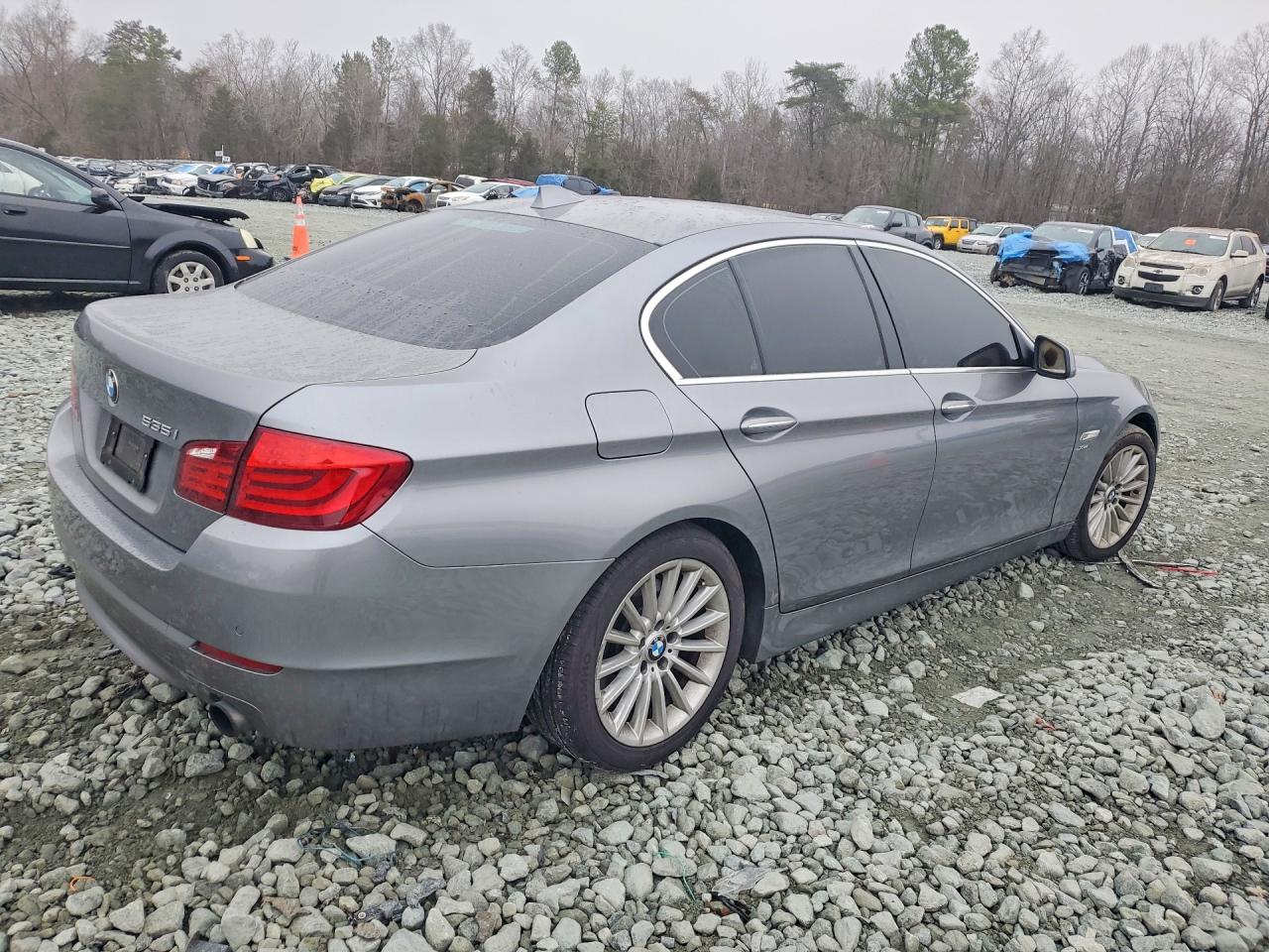 2012 Bmw 535 Xi Silver vin: WBAFU7C50CDU59649