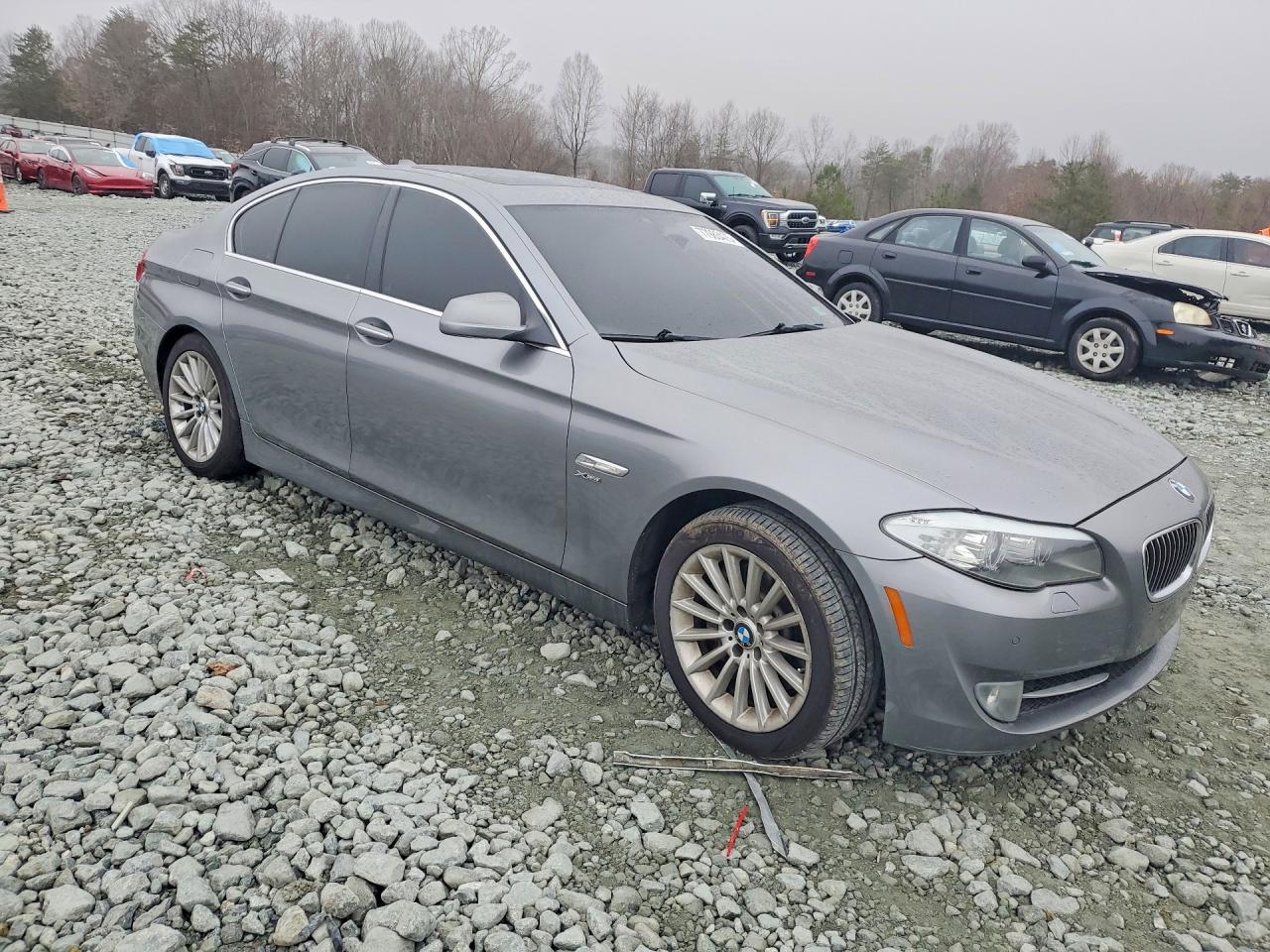 2012 Bmw 535 Xi Silver vin: WBAFU7C50CDU59649