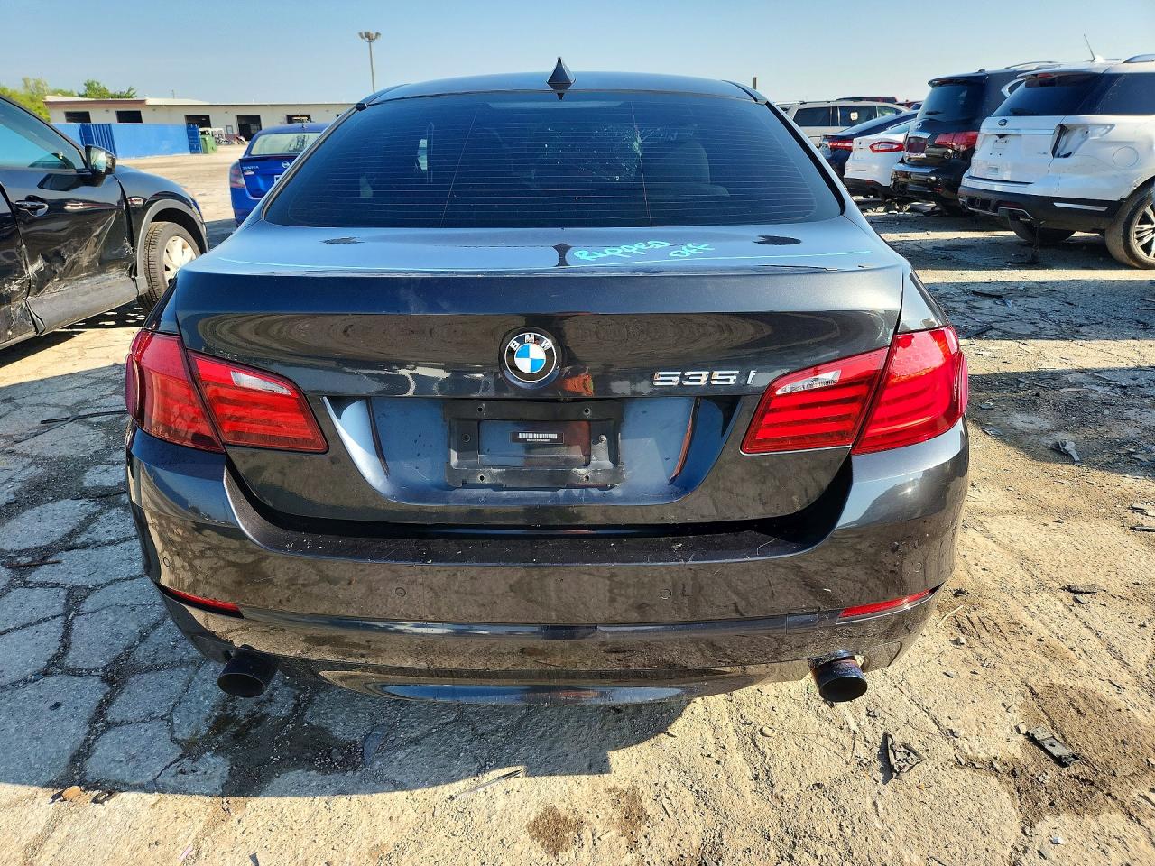 2012 Bmw 535 Xi Black vin: WBAFU7C50CDU59800