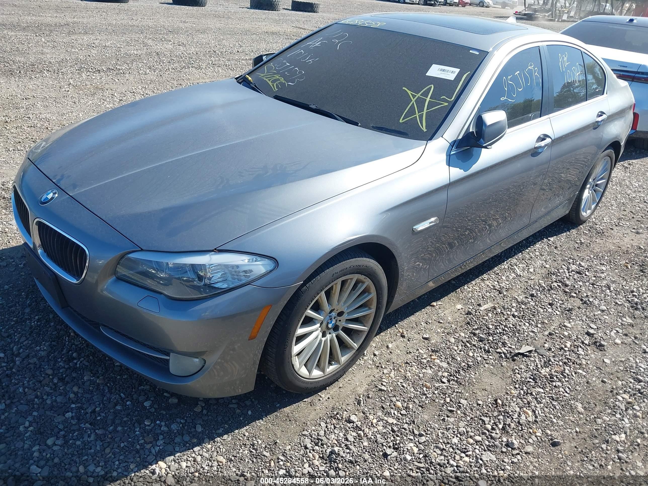 2013 Bmw 535i Xdrive Gray vin: WBAFU7C50DDU67817