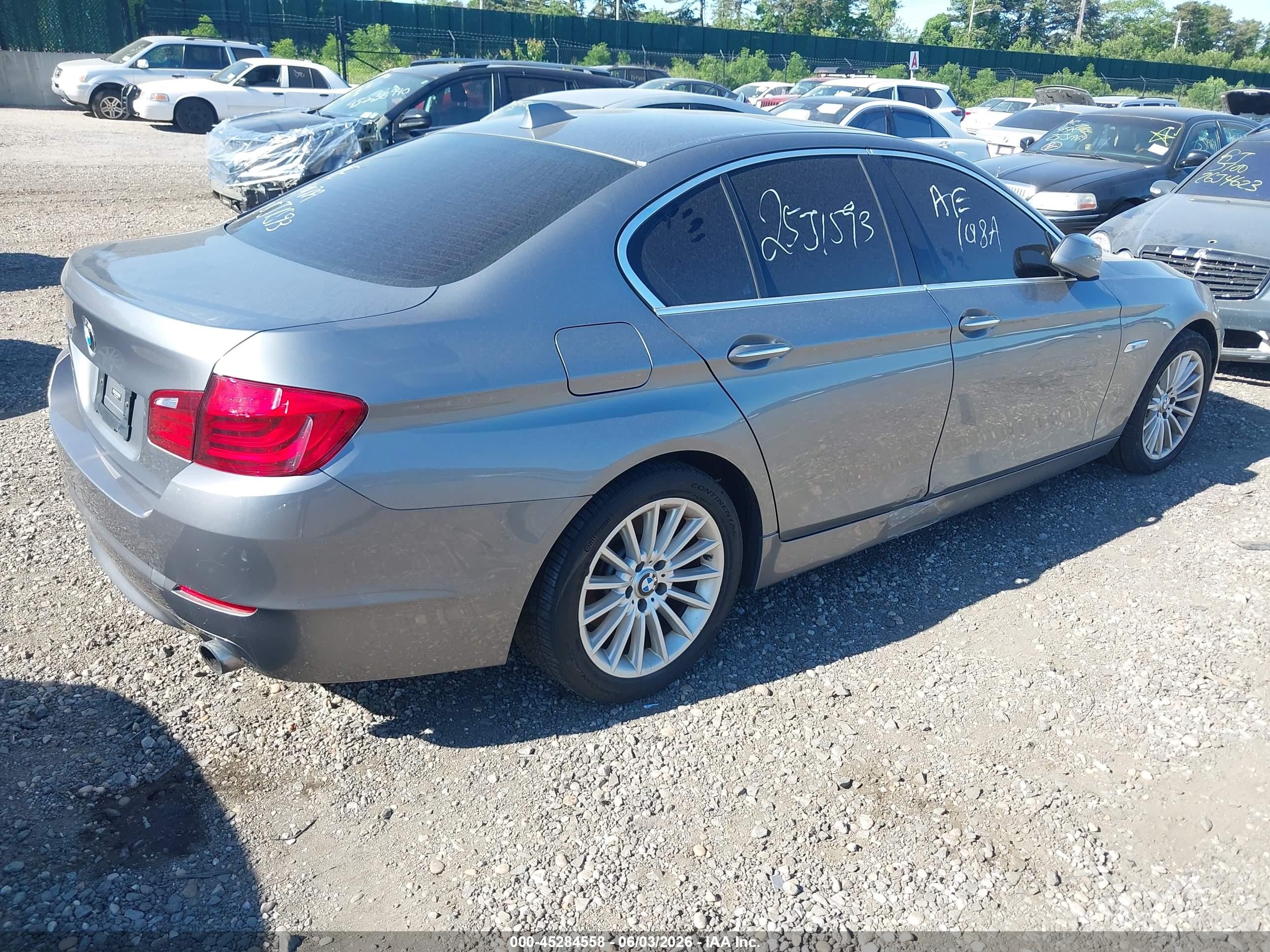 2013 Bmw 535i Xdrive Gray vin: WBAFU7C50DDU67817