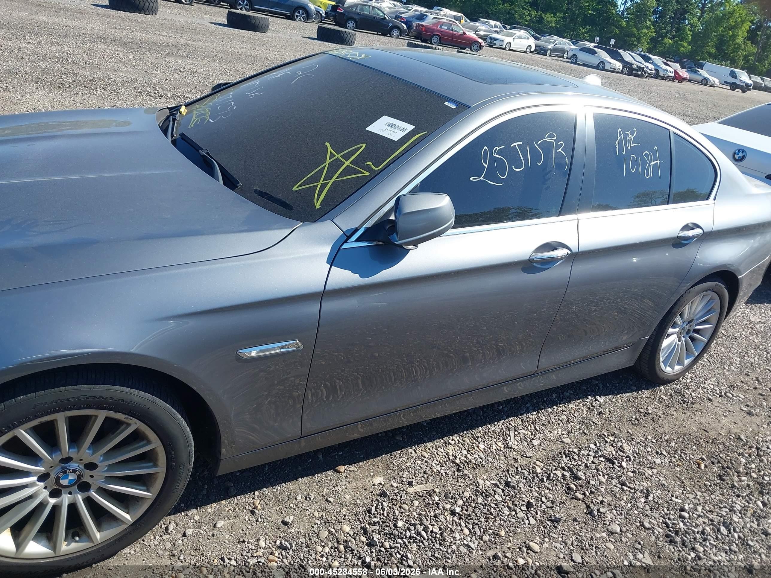 2013 Bmw 535i Xdrive Gray vin: WBAFU7C50DDU67817