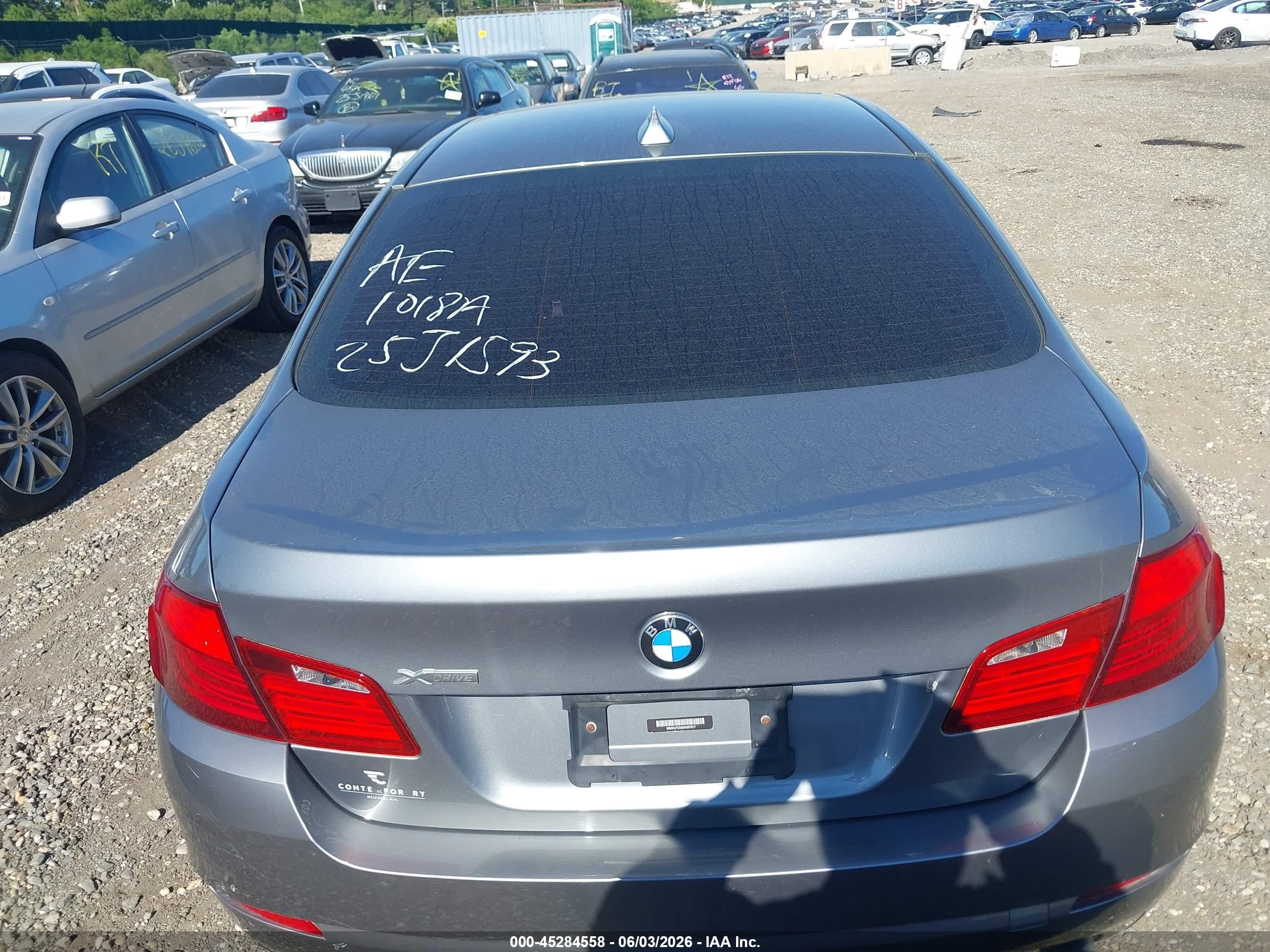 2013 Bmw 535i Xdrive Gray vin: WBAFU7C50DDU67817