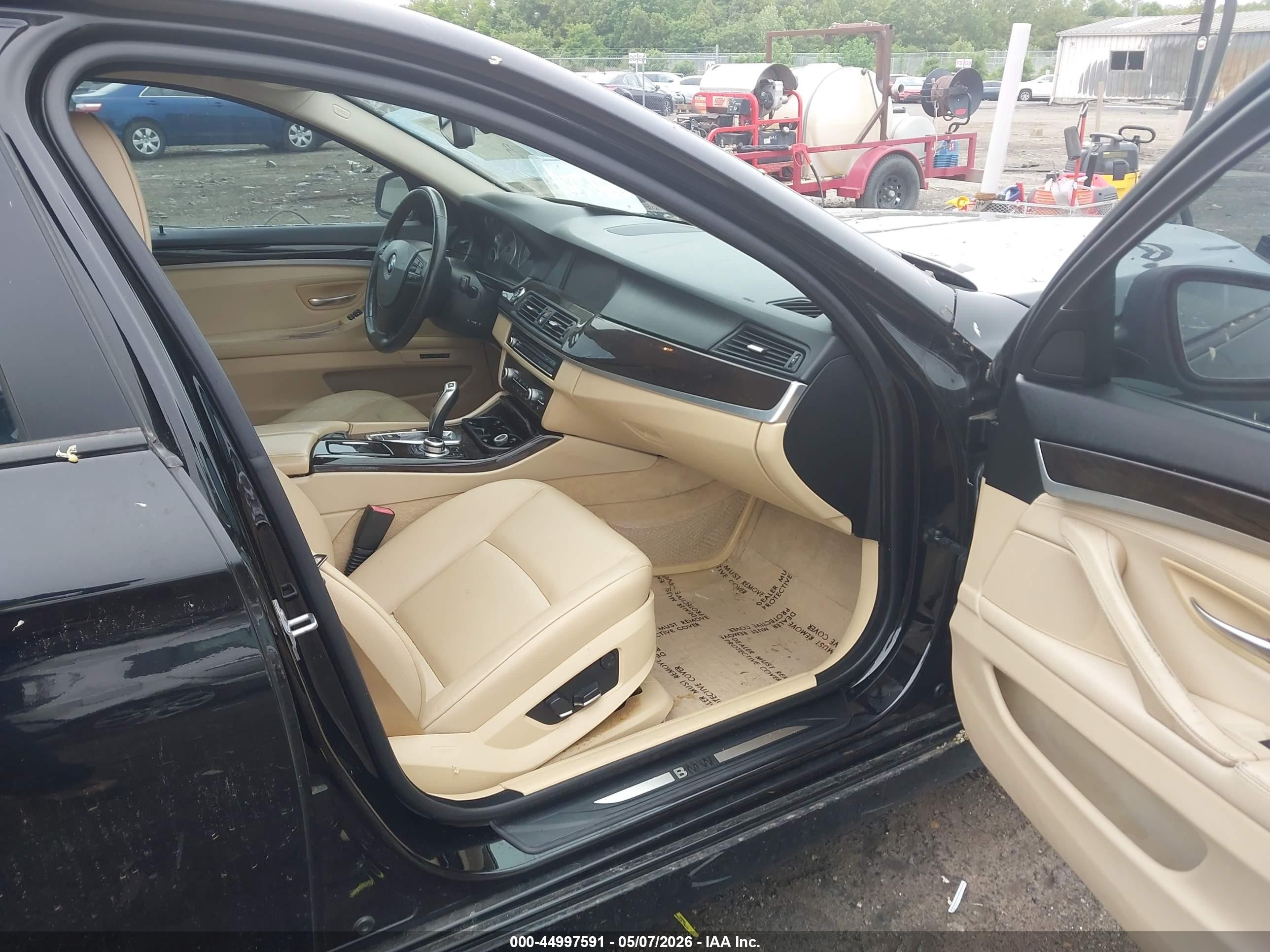 2013 Bmw 535i Xdrive Black vin: WBAFU7C50DDU75691