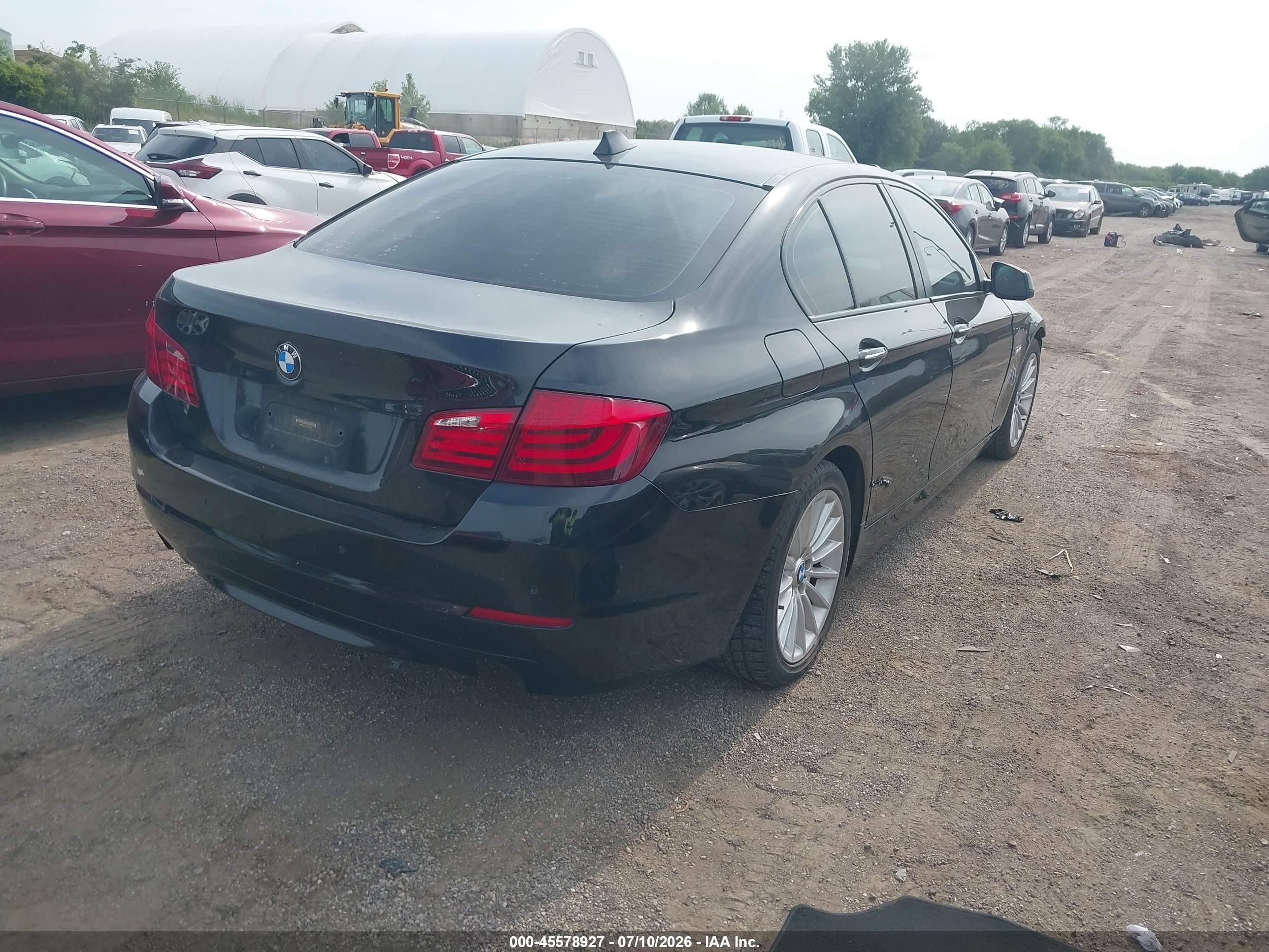 2013 Bmw 535i Xdrive Black vin: WBAFU7C50DDU76243