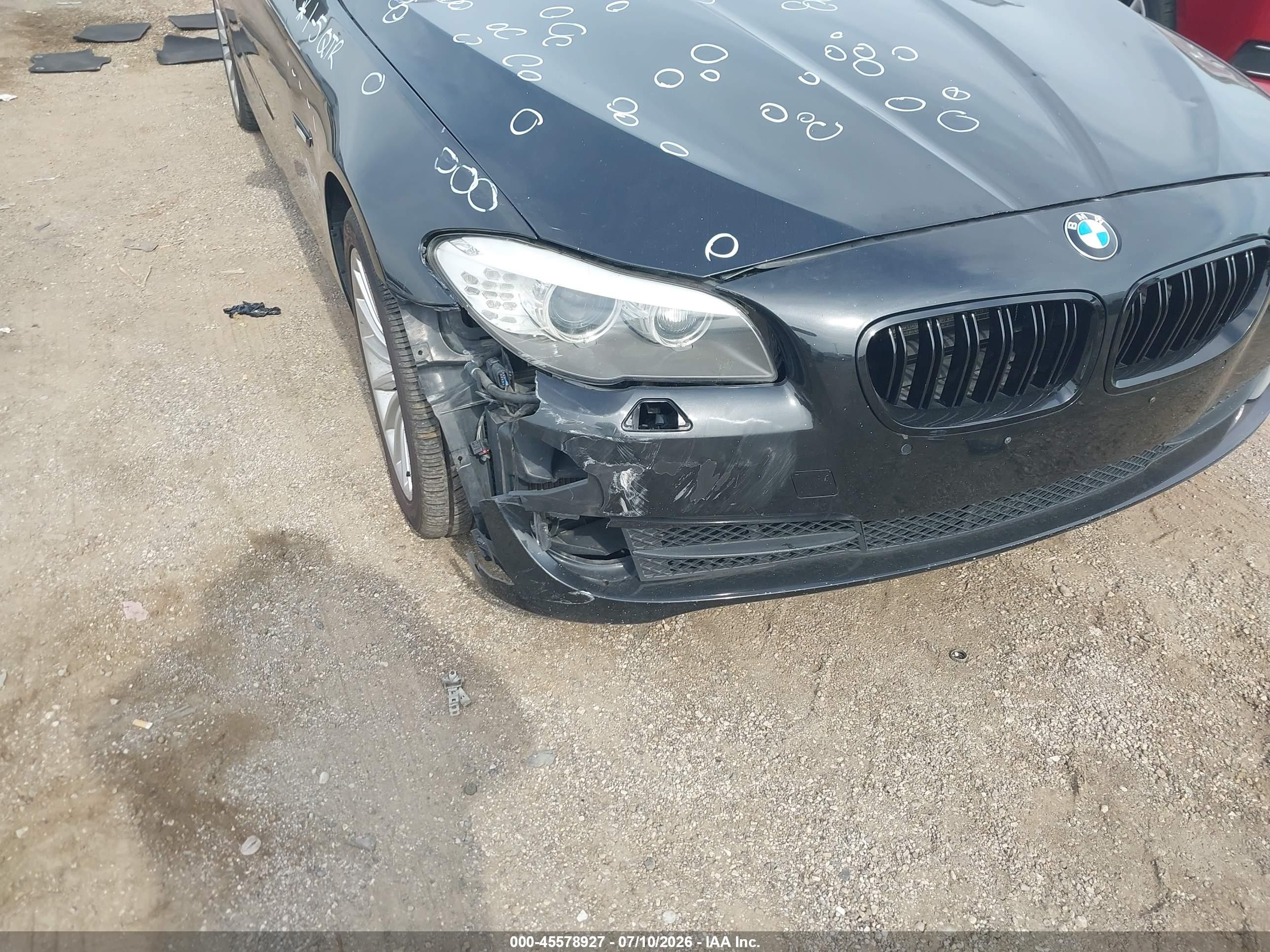 2013 Bmw 535i Xdrive Black vin: WBAFU7C50DDU76243
