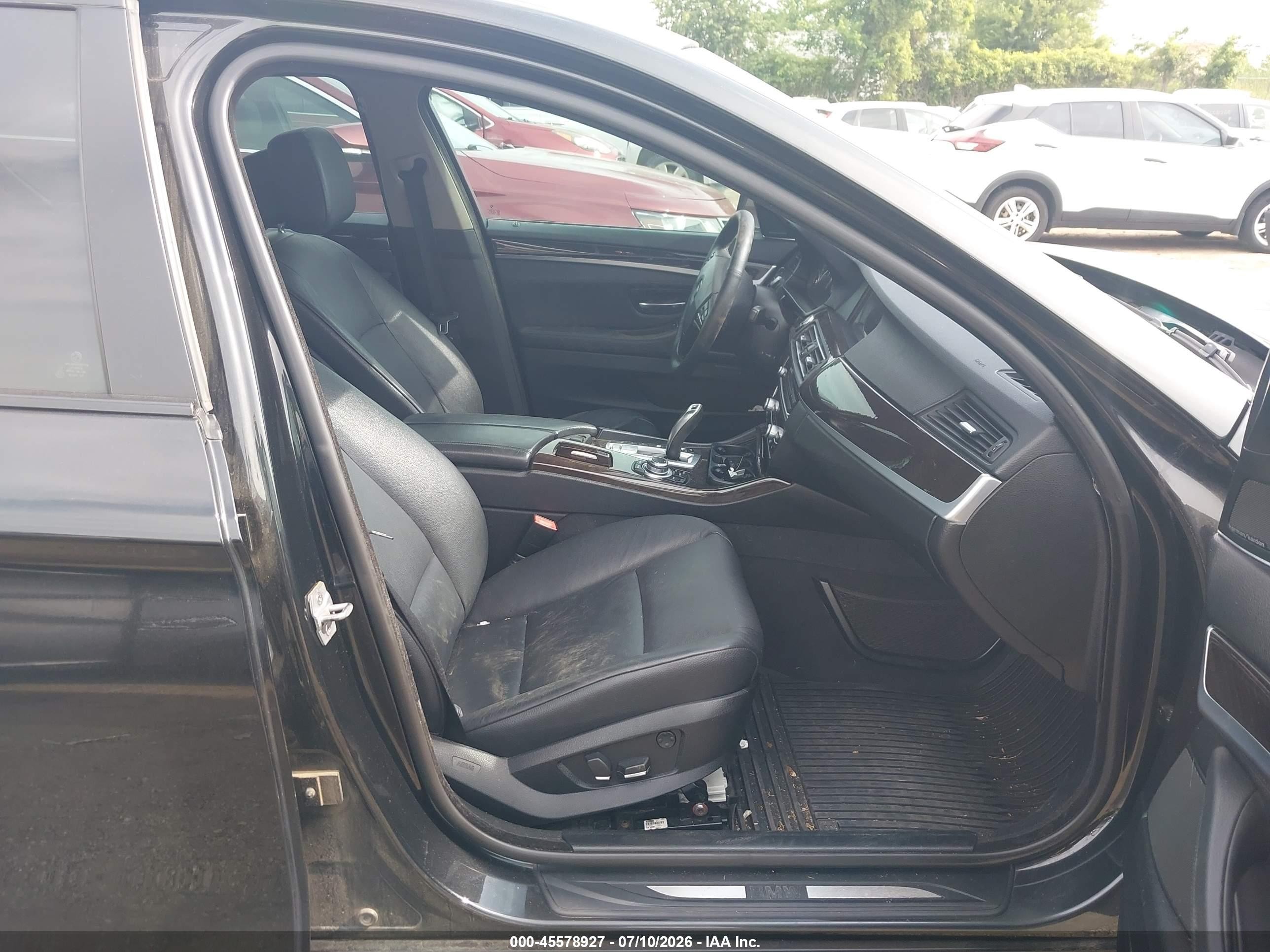 2013 Bmw 535i Xdrive Black vin: WBAFU7C50DDU76243