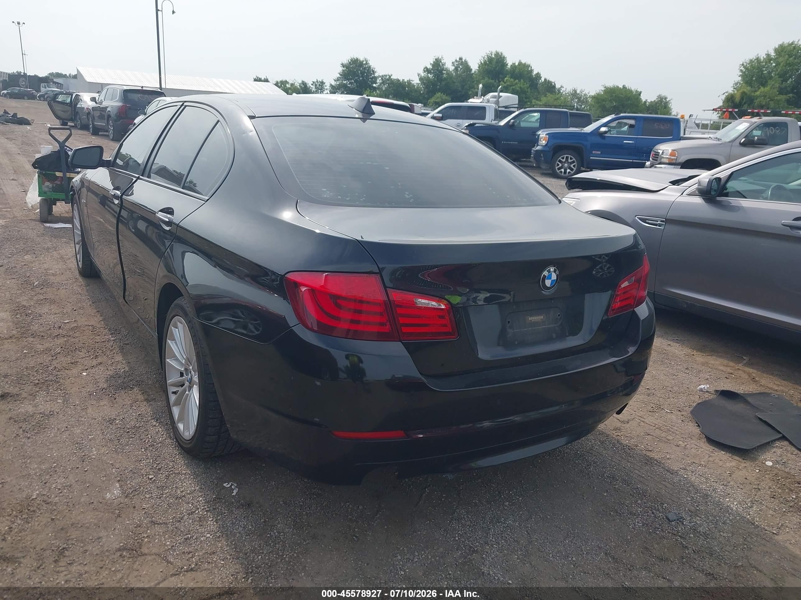 2013 Bmw 535i Xdrive Black vin: WBAFU7C50DDU76243