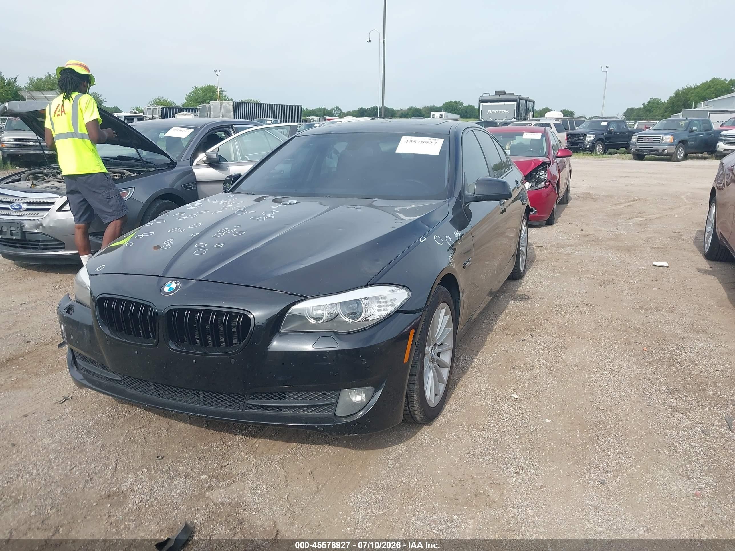 2013 Bmw 535i Xdrive Black vin: WBAFU7C50DDU76243