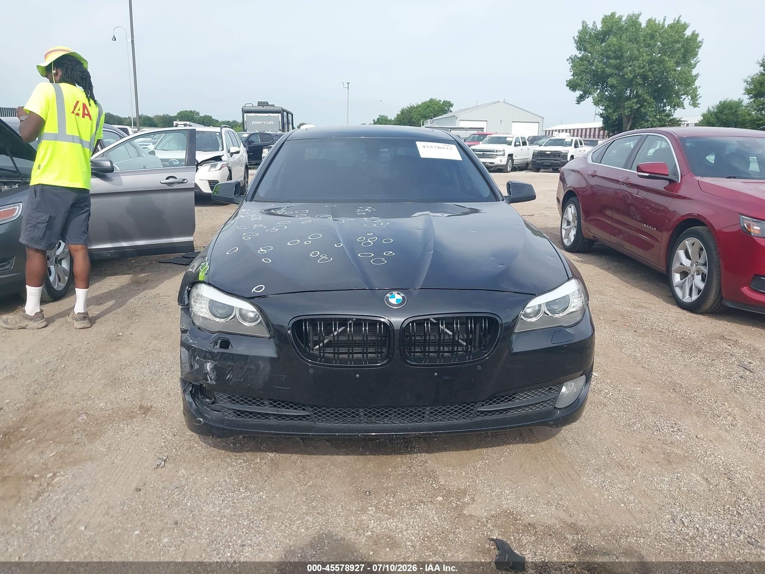 2013 Bmw 535i Xdrive Black vin: WBAFU7C50DDU76243