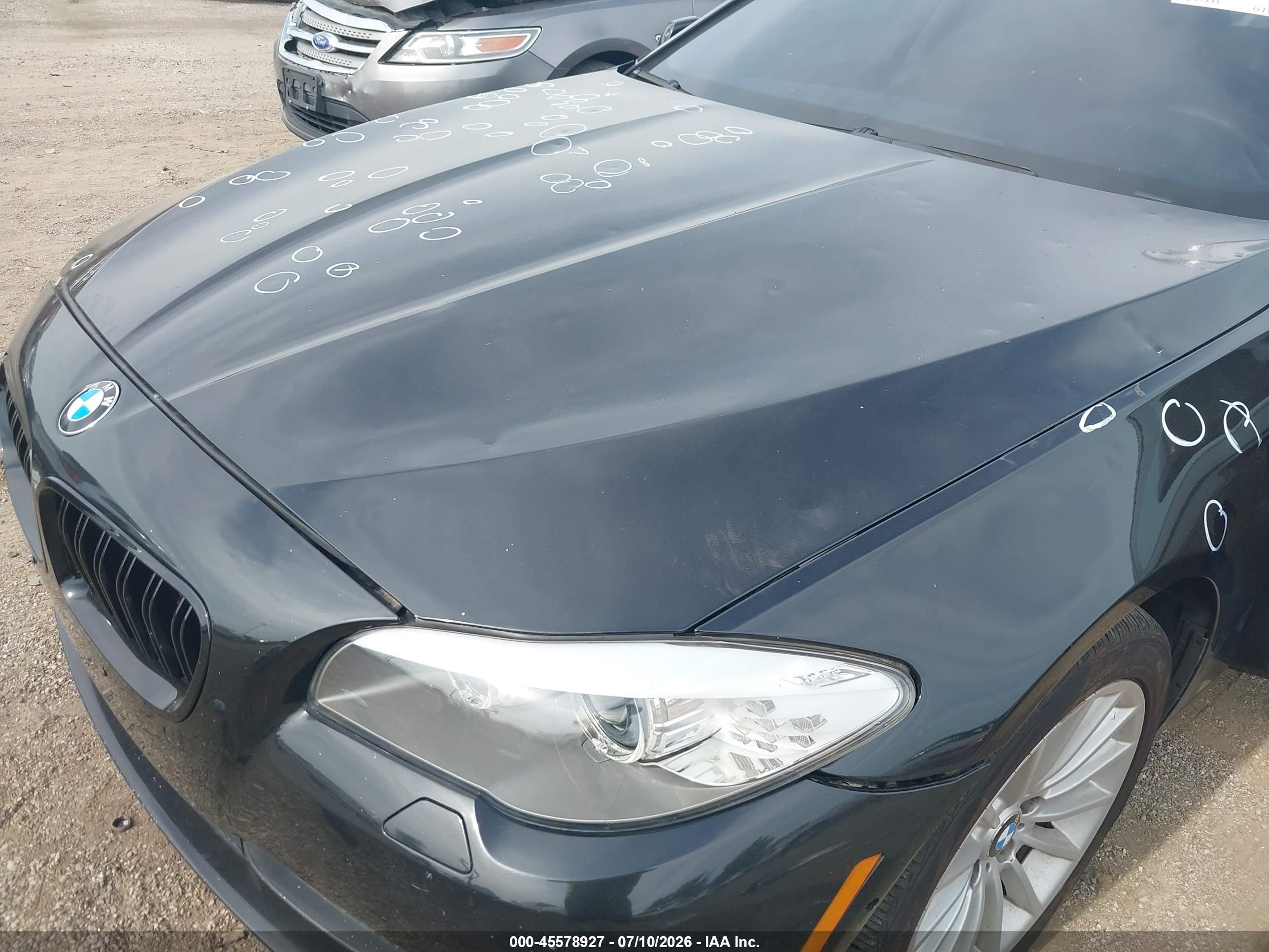 2013 Bmw 535i Xdrive Black vin: WBAFU7C50DDU76243