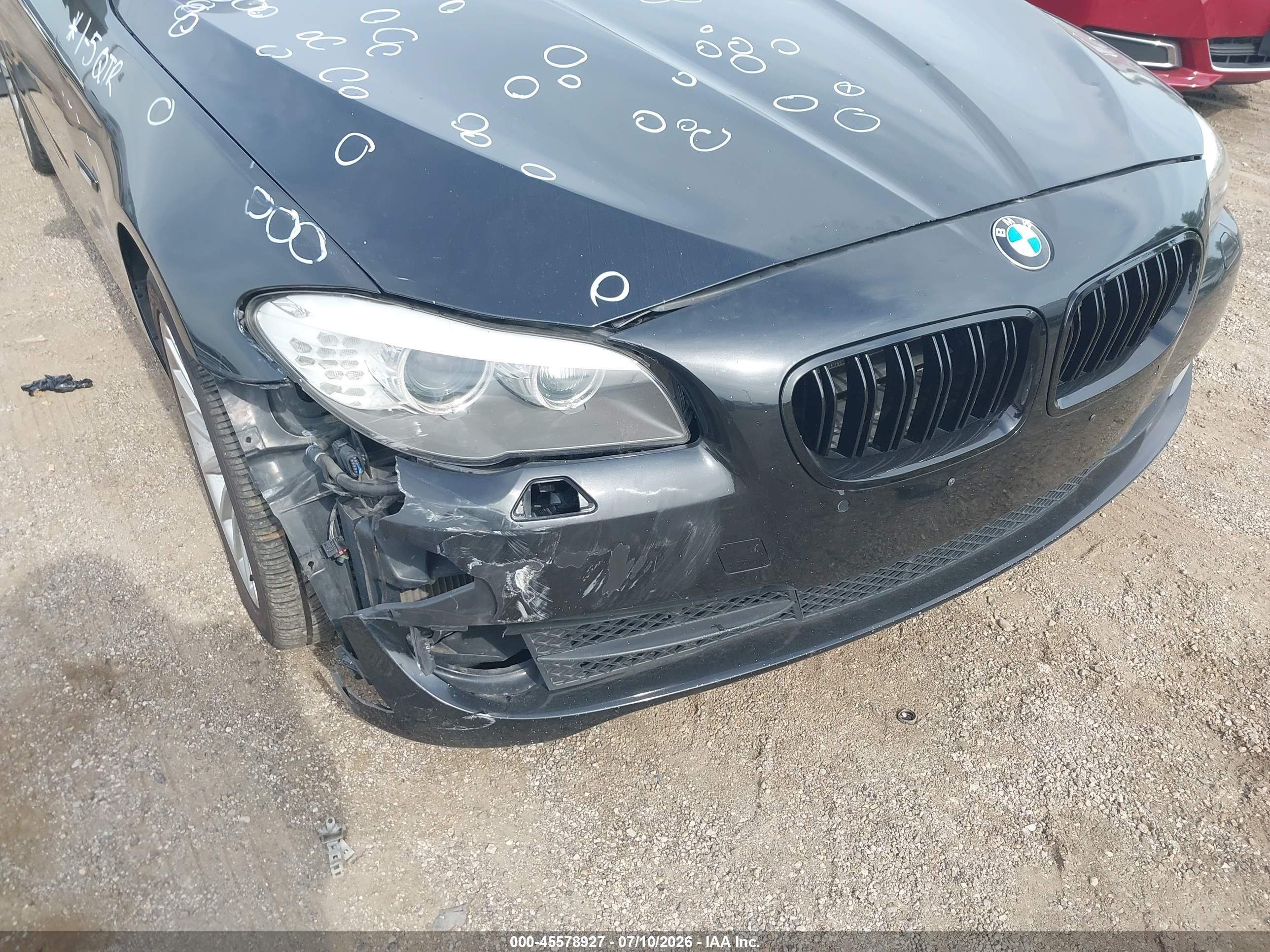 2013 Bmw 535i Xdrive Black vin: WBAFU7C50DDU76243