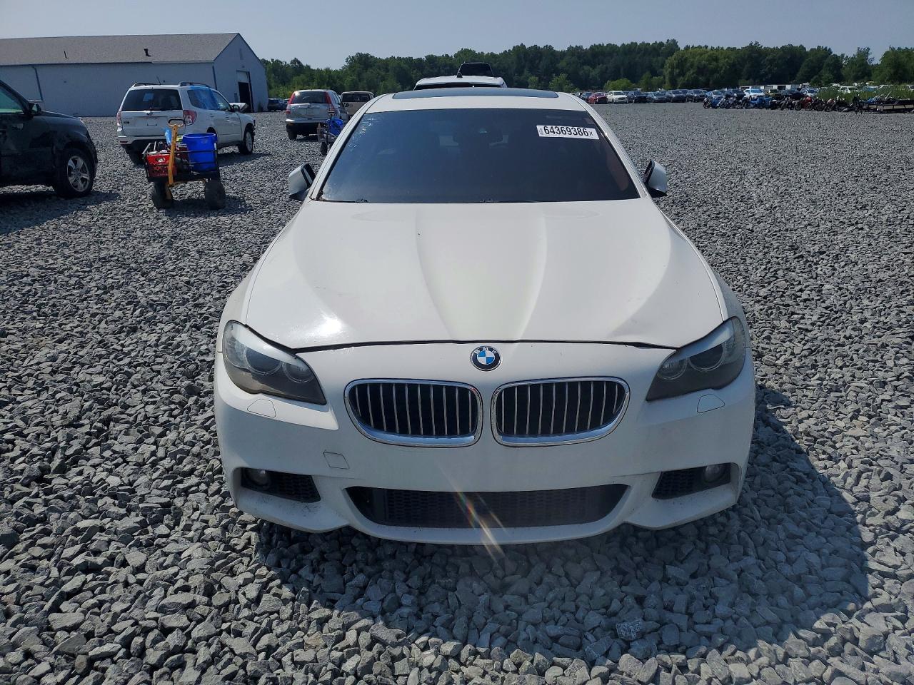 2011 Bmw 535 Xi White vin: WBAFU7C51BC778336