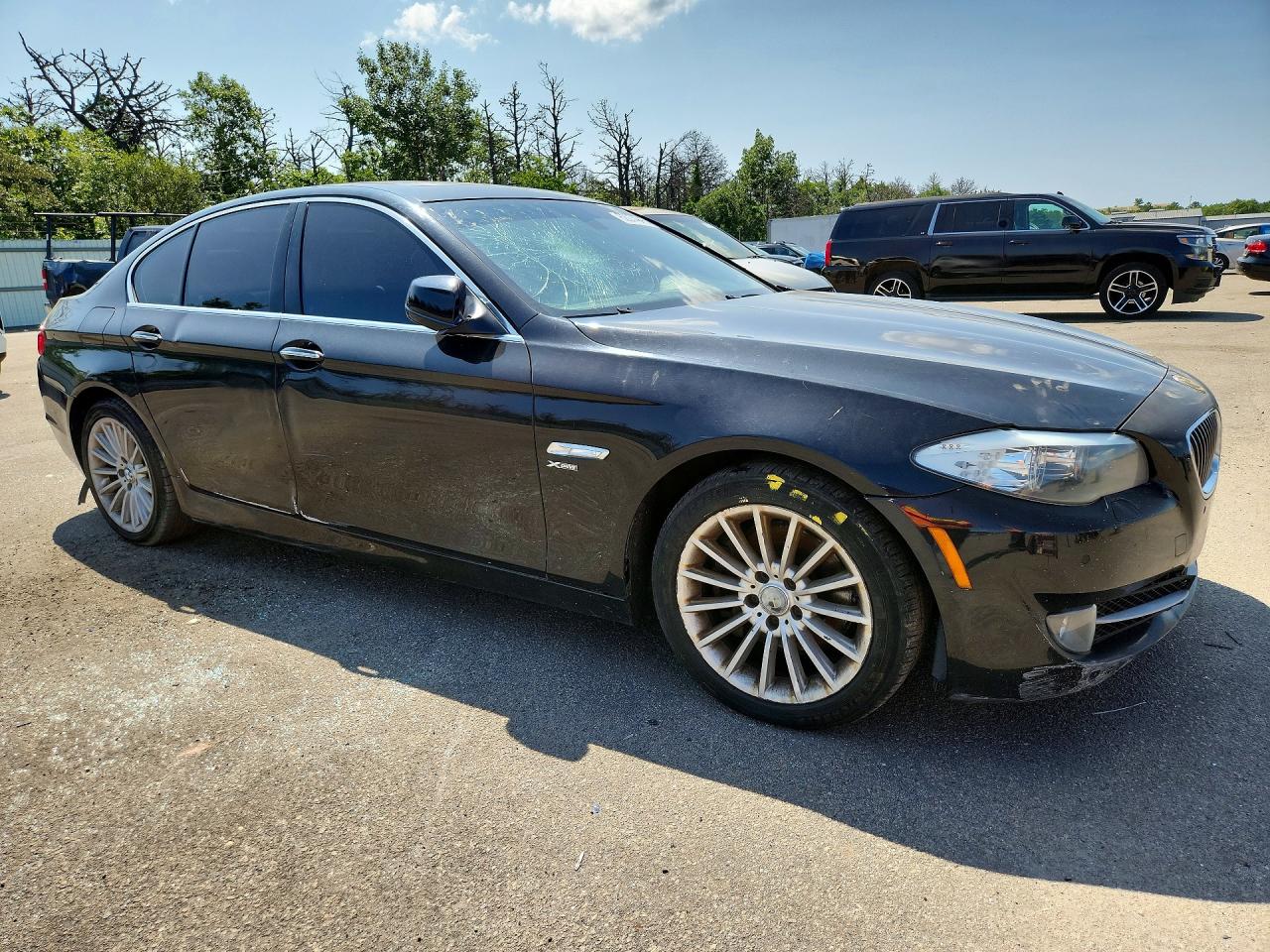 2011 Bmw 535 Xi Black vin: WBAFU7C51BC779583