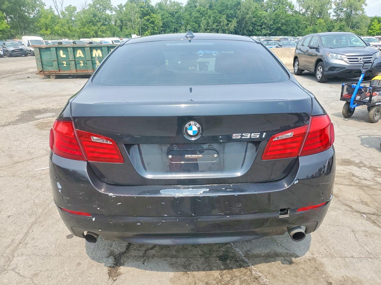 2011 Bmw 535 Xi Black vin: WBAFU7C51BC875911