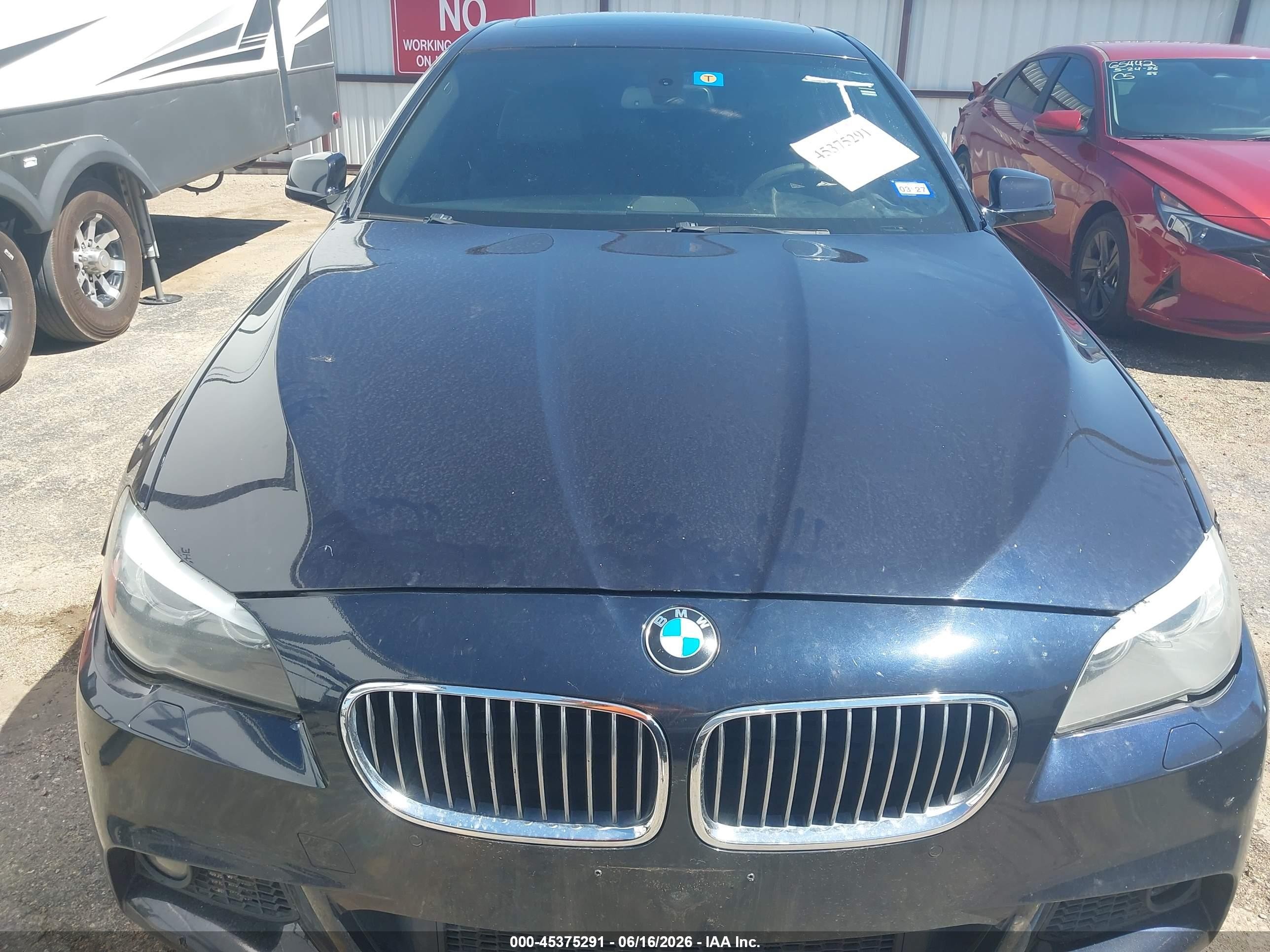 2012 Bmw 535i Xdrive Blue vin: WBAFU7C51CDU61944