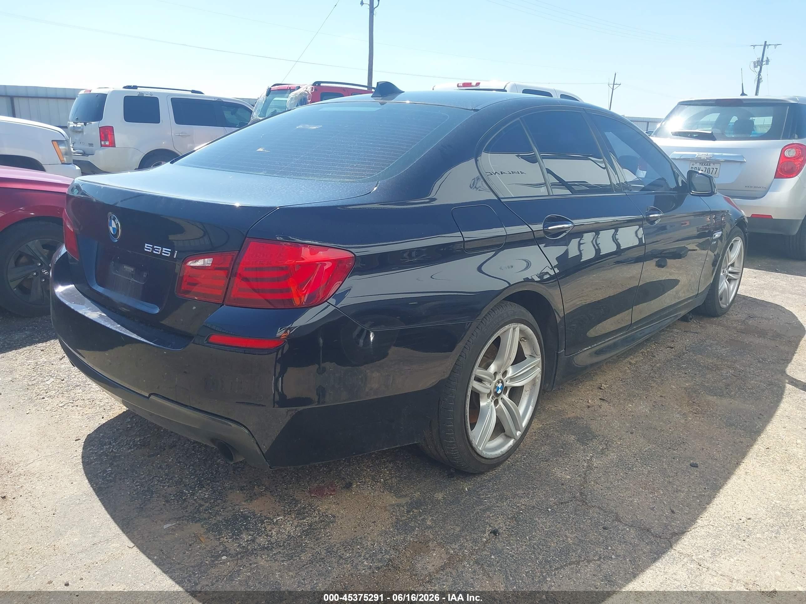 2012 Bmw 535i Xdrive Blue vin: WBAFU7C51CDU61944