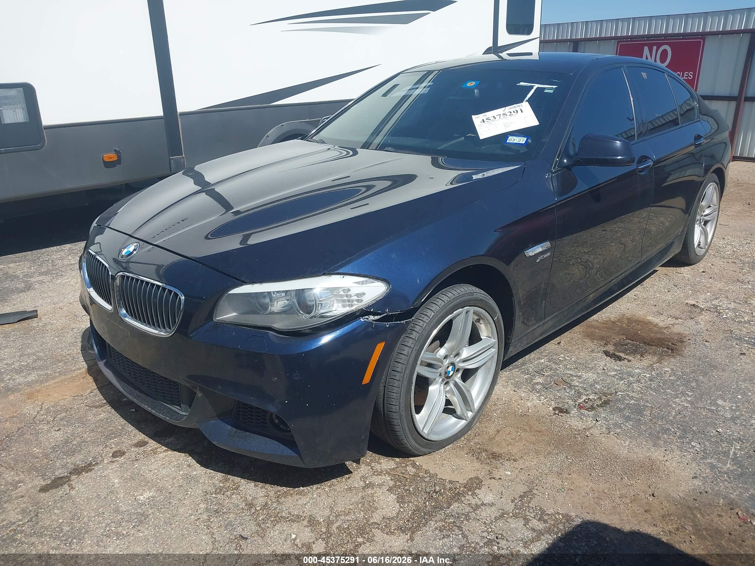 2012 Bmw 535i Xdrive Blue vin: WBAFU7C51CDU61944