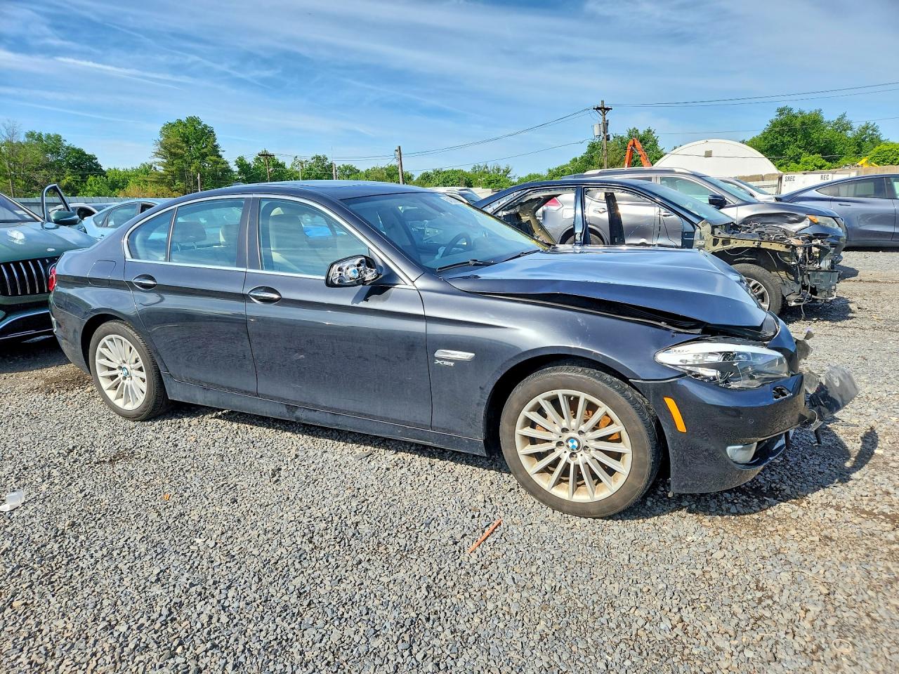 2012 Bmw 535 Xi Gray vin: WBAFU7C51CDU63435