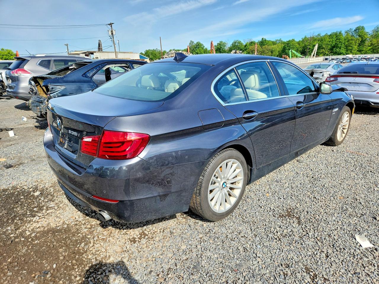 2012 Bmw 535 Xi Gray vin: WBAFU7C51CDU63435