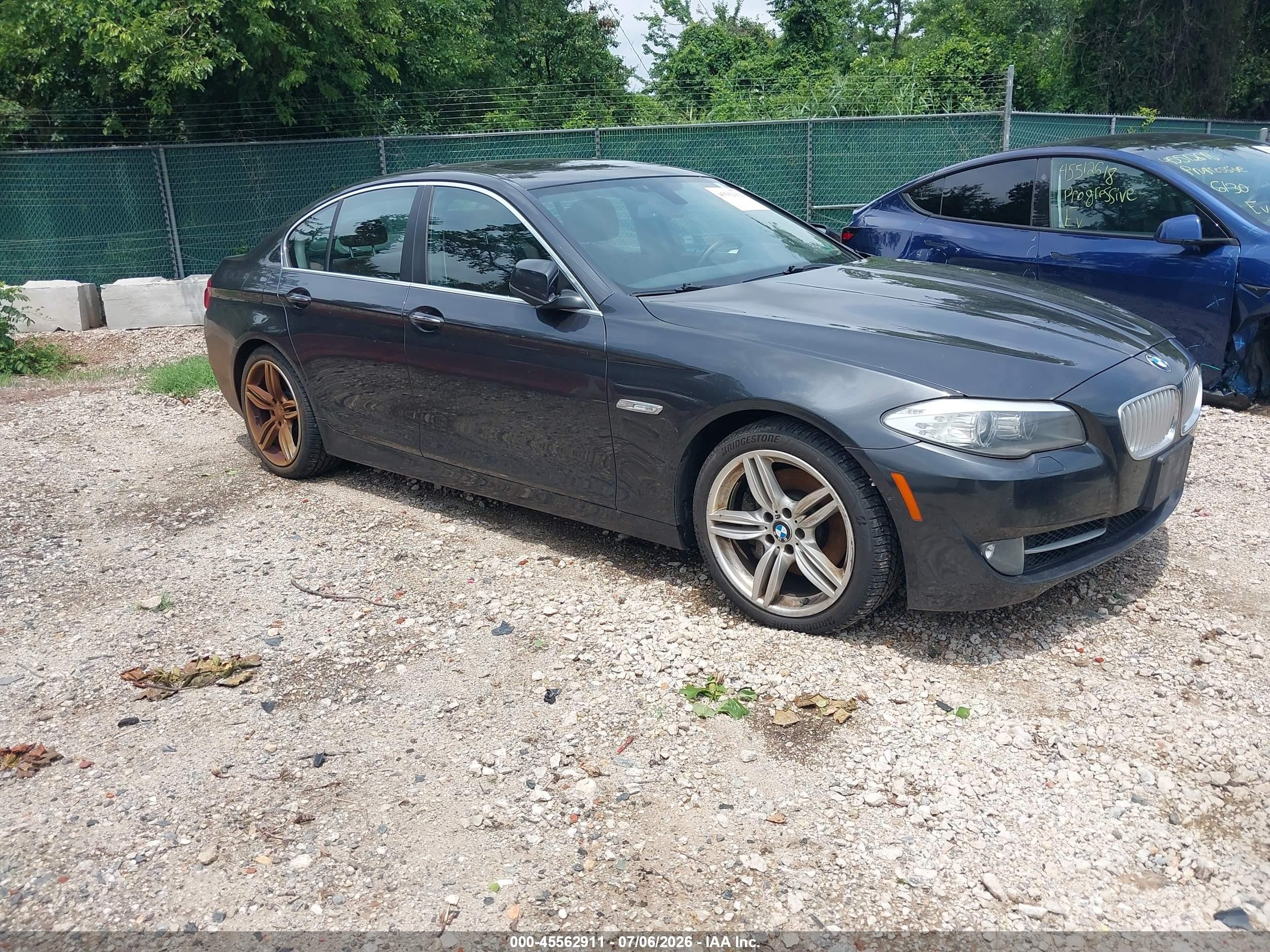 2013 Bmw 535i Xdrive Gray vin: WBAFU7C51DDU70628