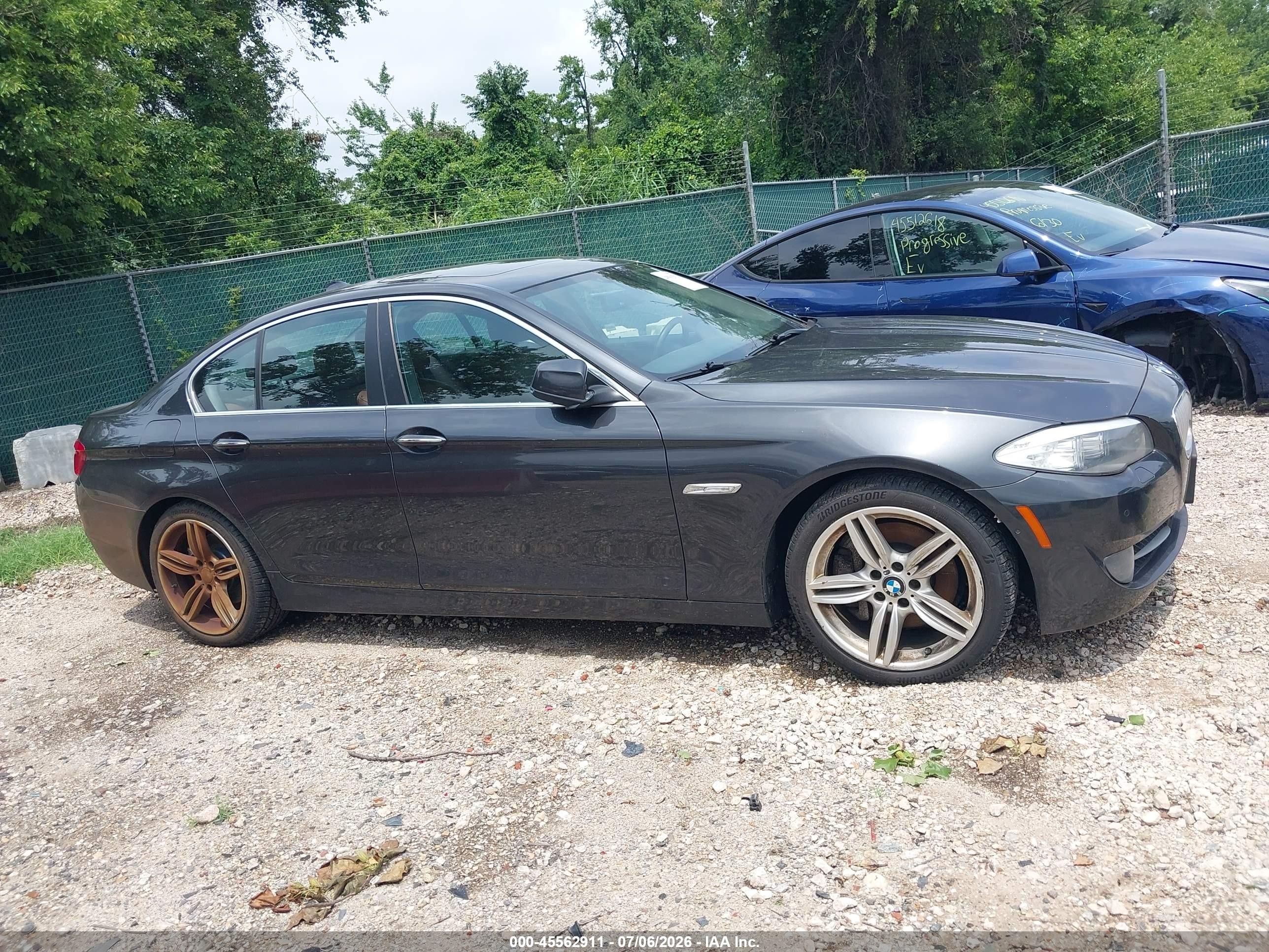 2013 Bmw 535i Xdrive Gray vin: WBAFU7C51DDU70628