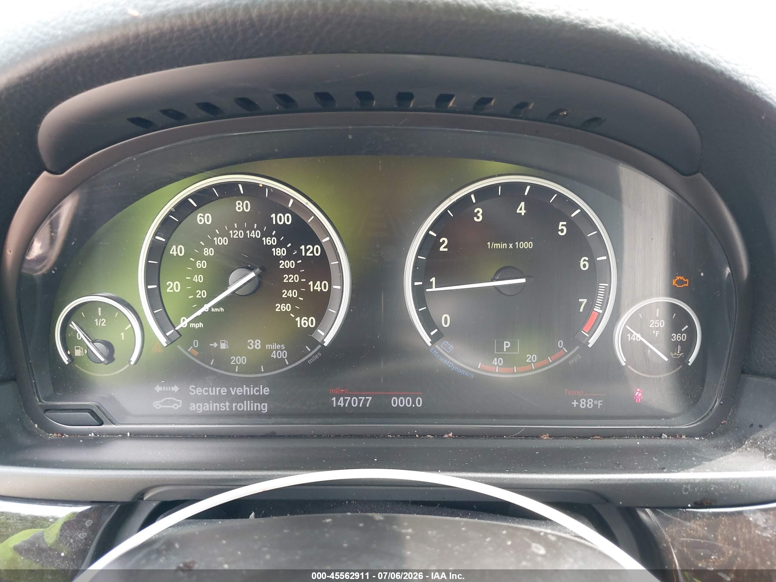 2013 Bmw 535i Xdrive Gray vin: WBAFU7C51DDU70628