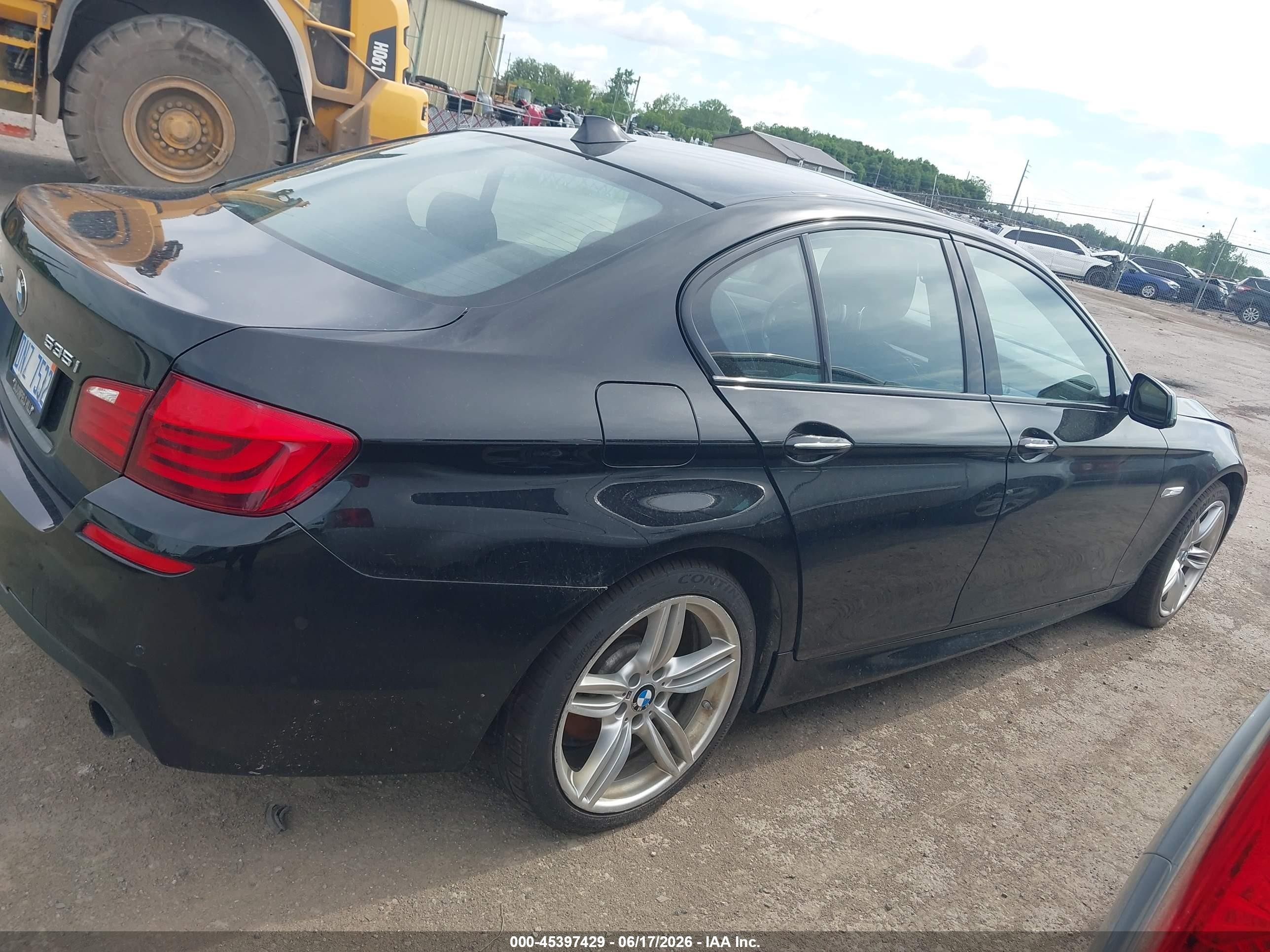 2013 Bmw 535i Xdrive Black vin: WBAFU7C51DDU76283