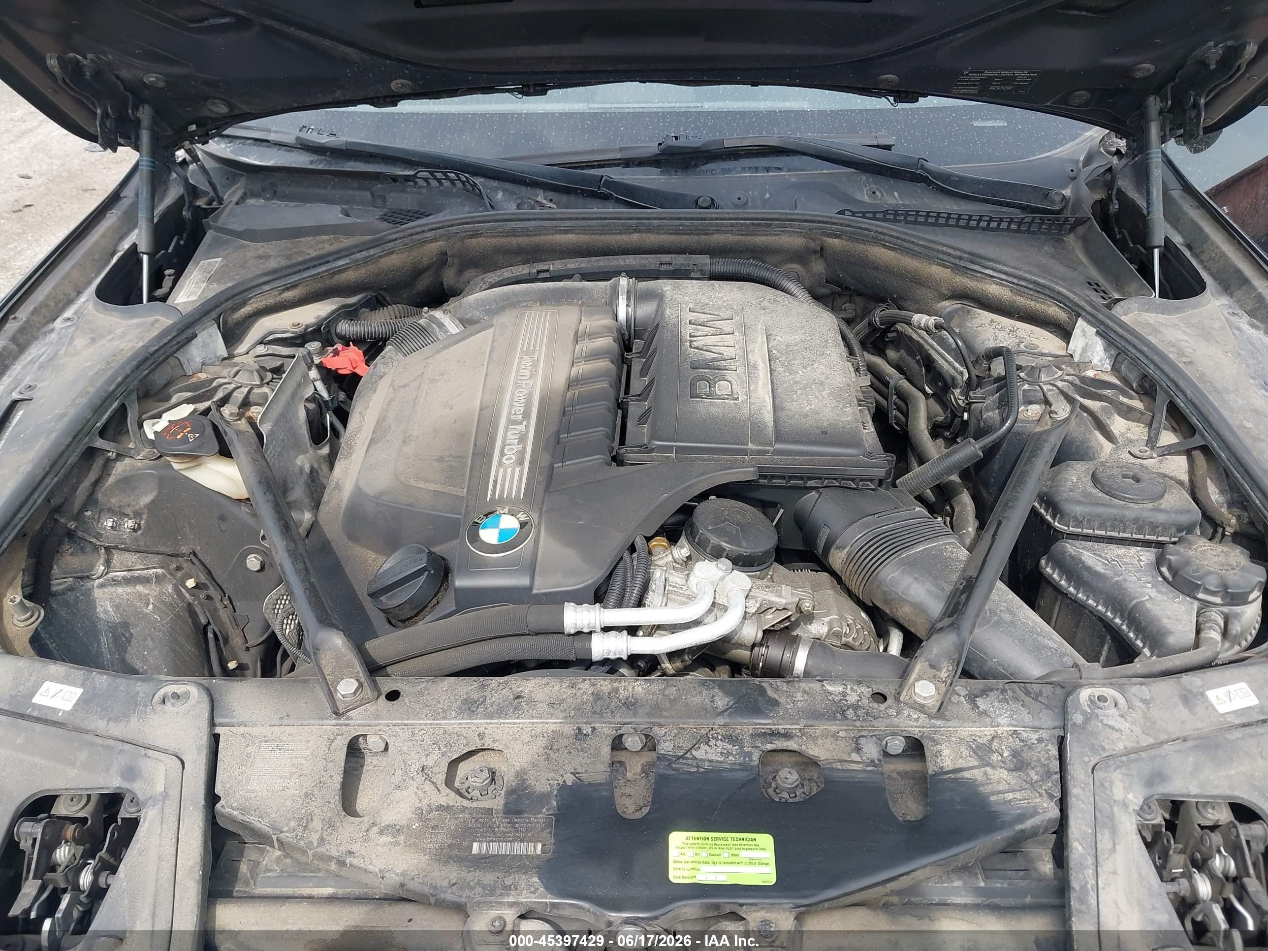2013 Bmw 535i Xdrive Black vin: WBAFU7C51DDU76283