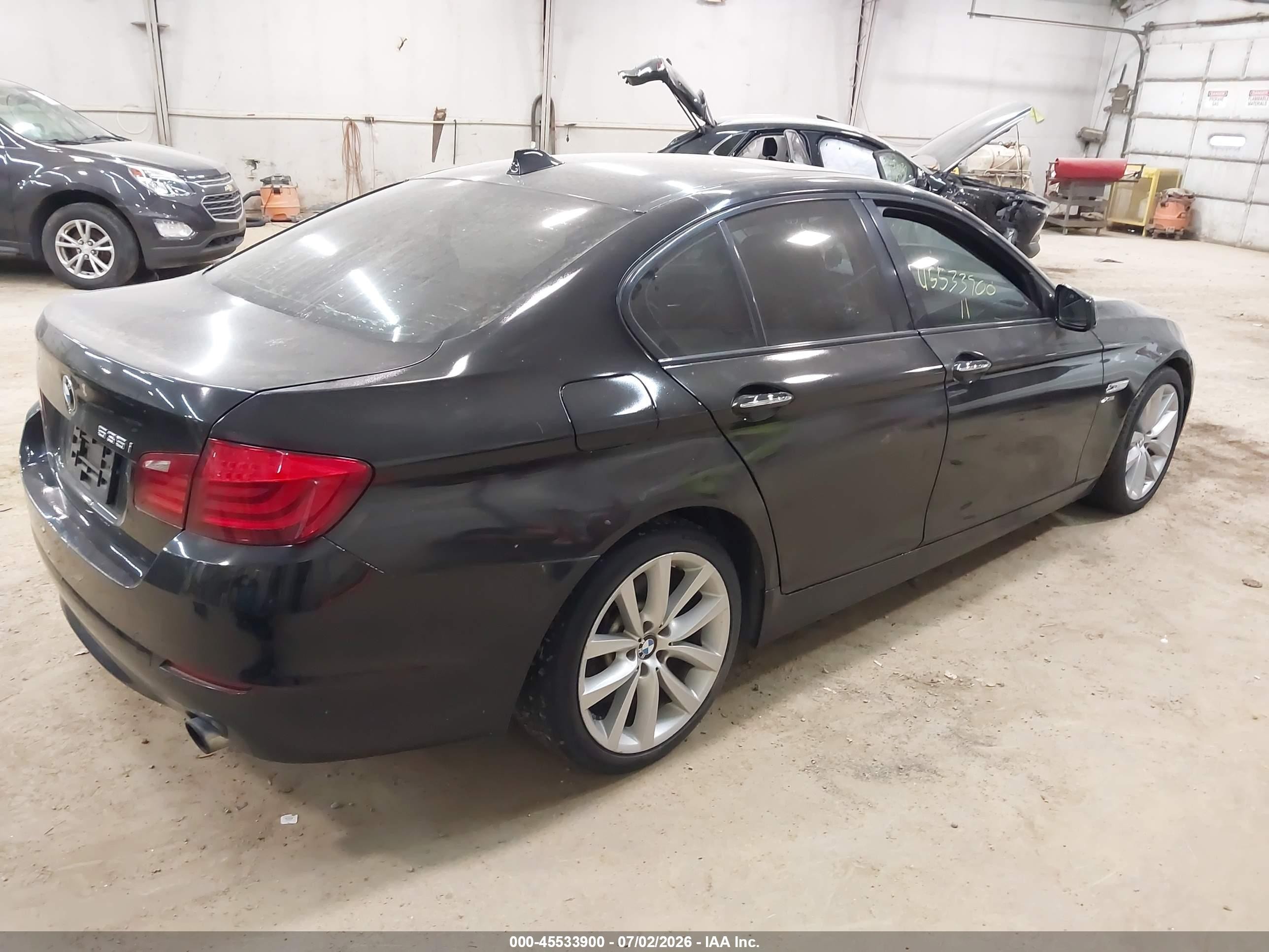 2011 Bmw 535i Xdrive Black vin: WBAFU7C52BC874251